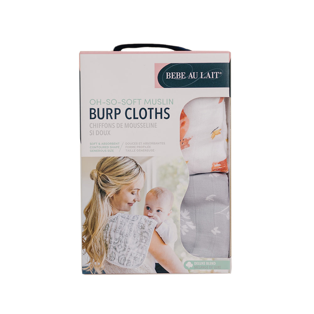 Fox Tales + Prairie Oh So Soft Muslin Burp Cloths Set