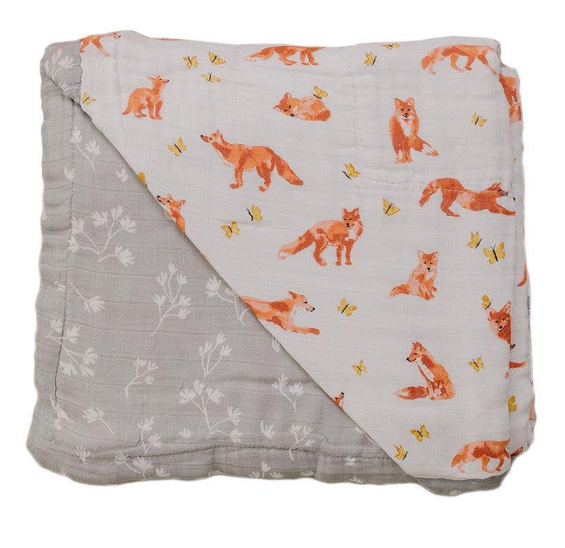 Fox Tales + Prairie Oh So Soft Muslin Super Snuggle Blanket