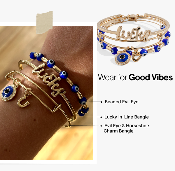 Evil Eye Bangles Set Of 3