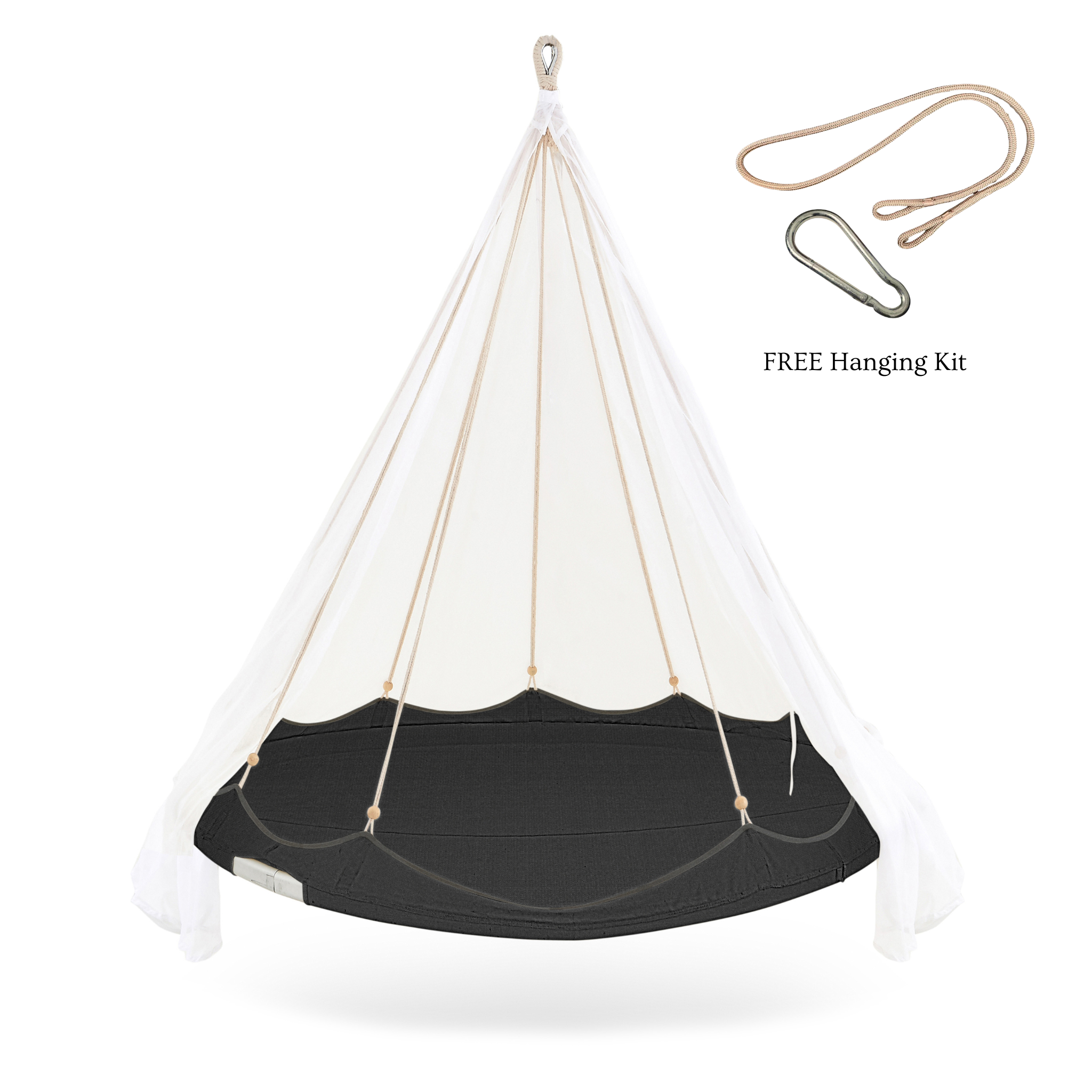 Outdoor Sunbrella® Daybed (medium) - Graphite <br/>free Hanging Kit Included