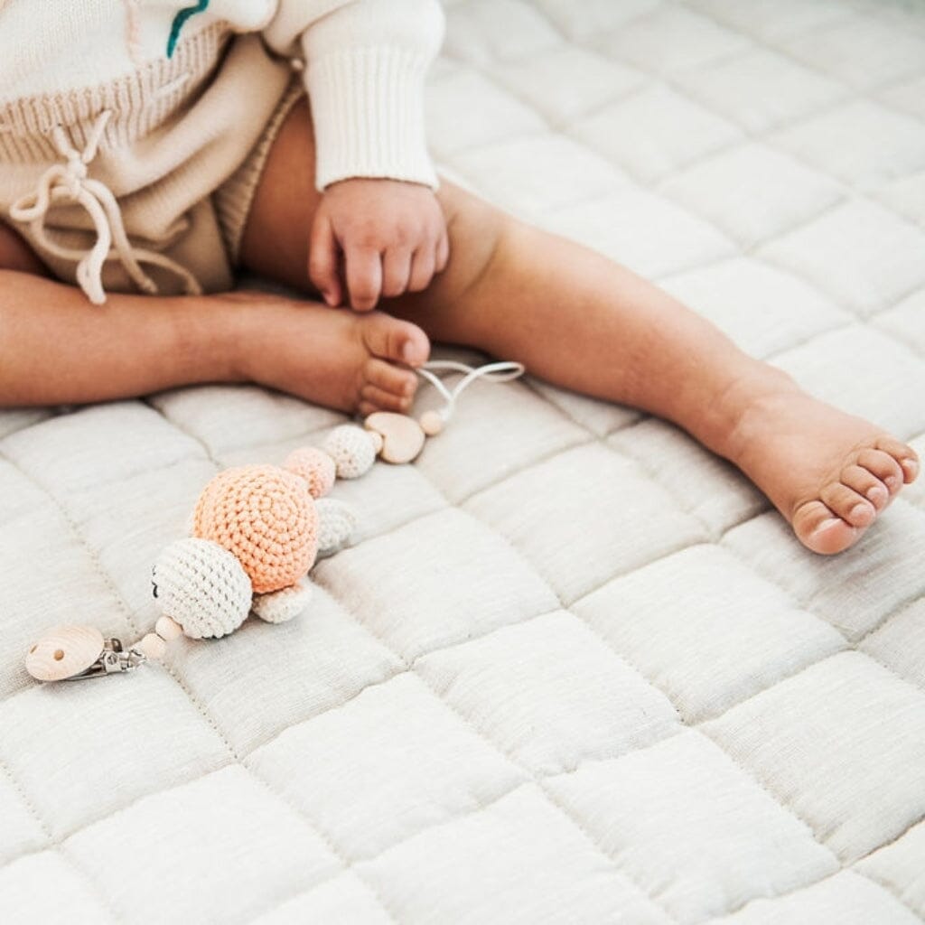 French Linen Baby Playmat - Natural