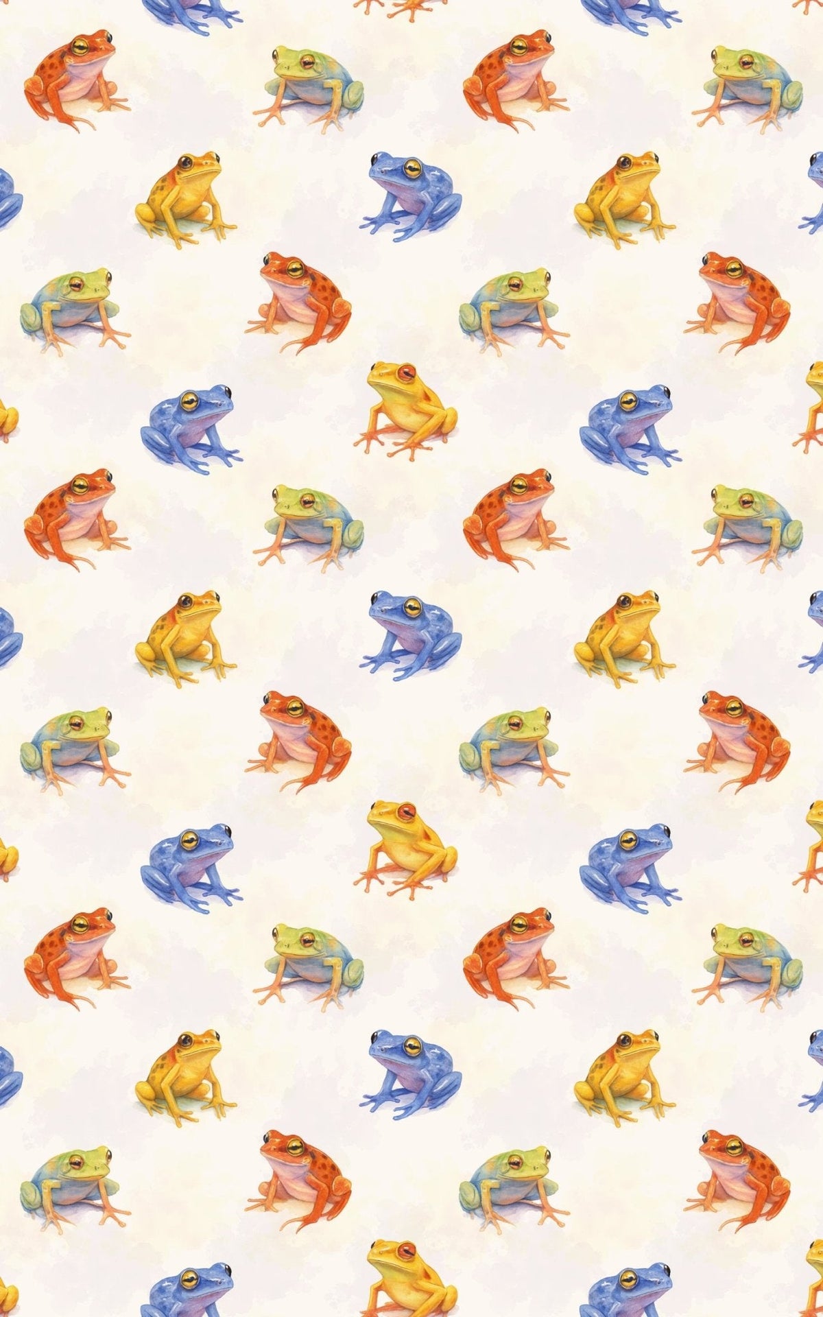 Frogs In Bloom Wrapping Paper