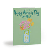 Mother’s Day Card – Floral Vase For Mom