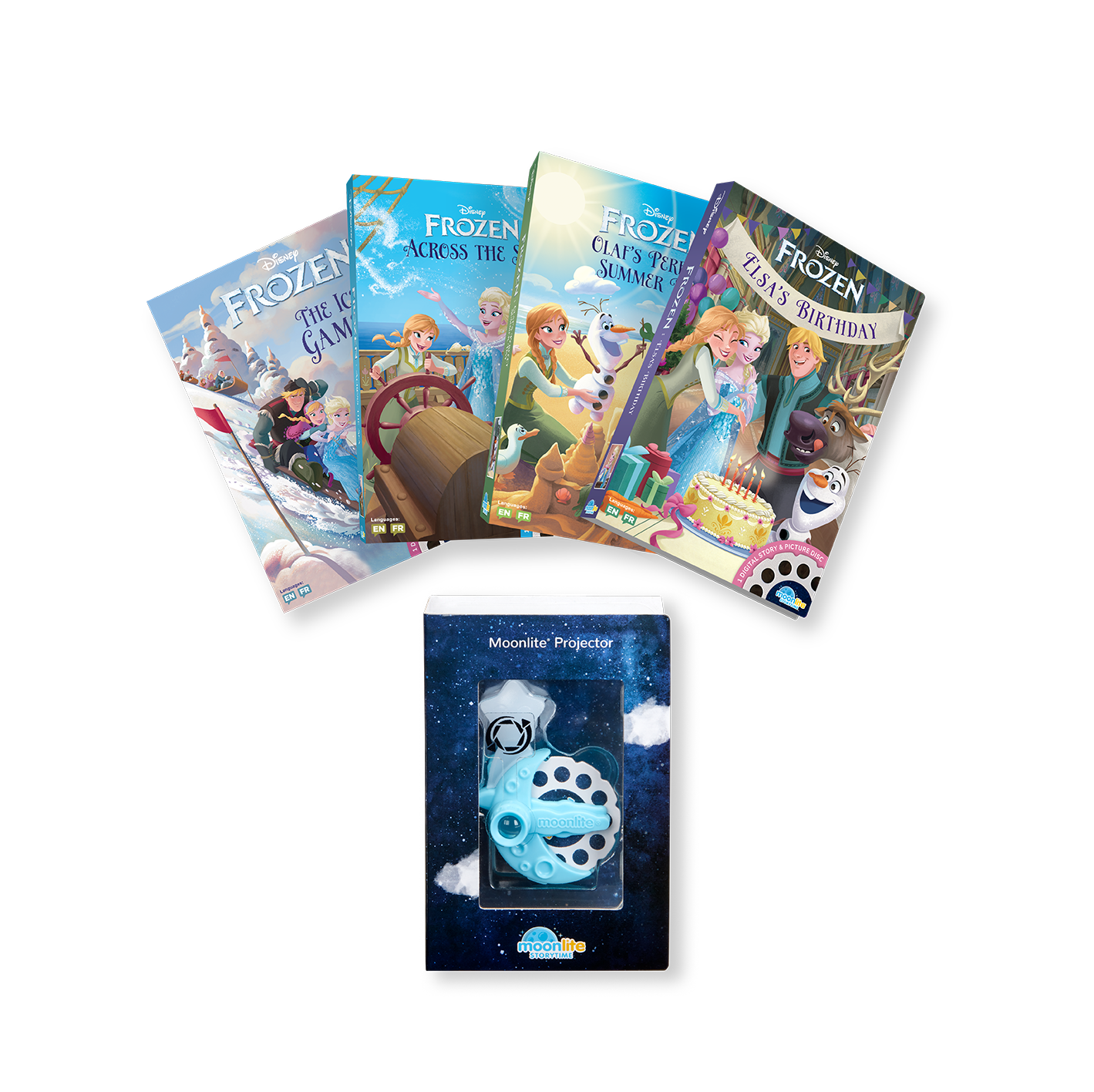 Disney Frozen 4 Story Collection With Projector