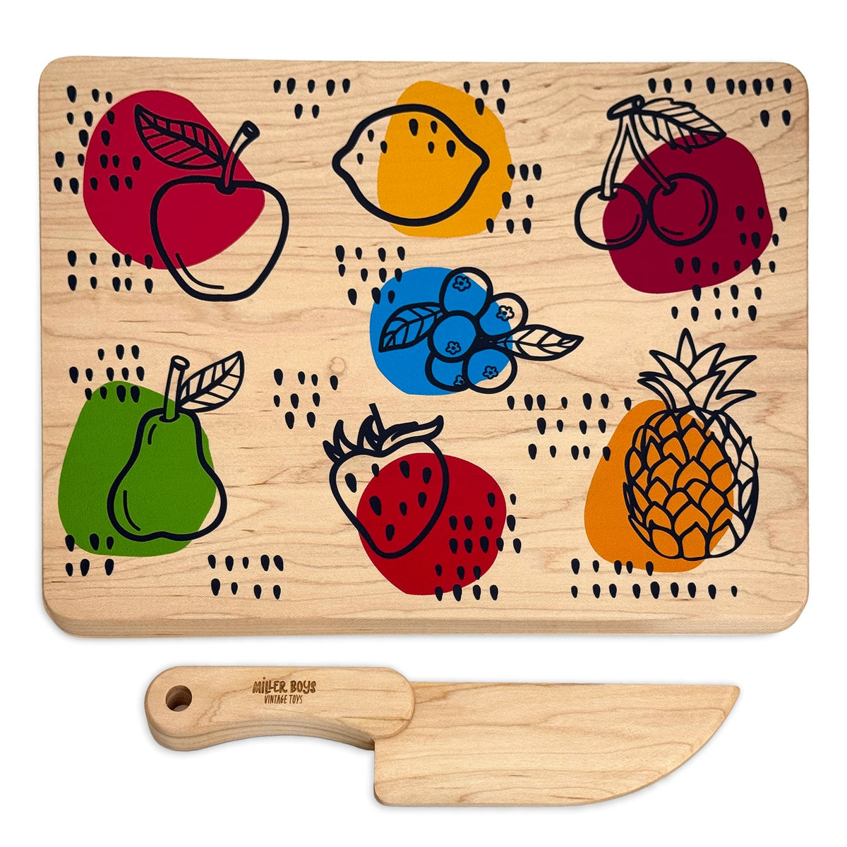 Little Chef Wooden Cutting Board, Knife & Apron Set | Made In The Usa 🇺🇸