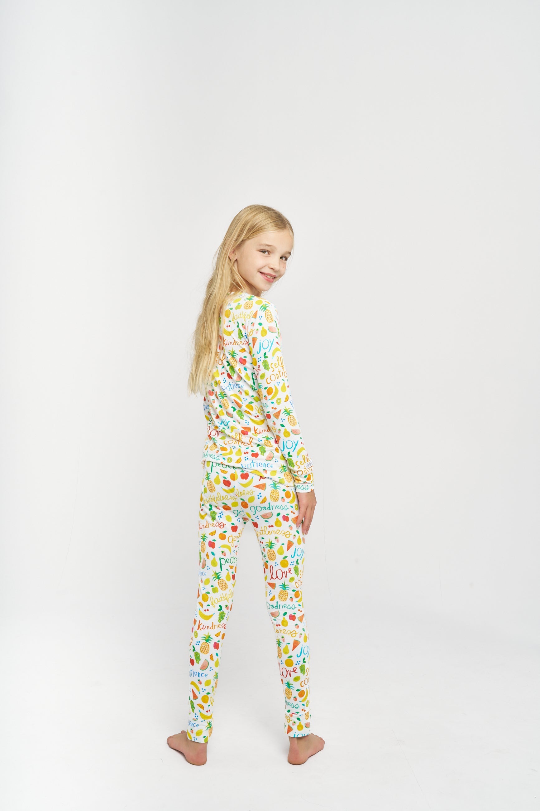 Fruit Of The Spirit Pj Long Sleeve & Pants Set Bamboo