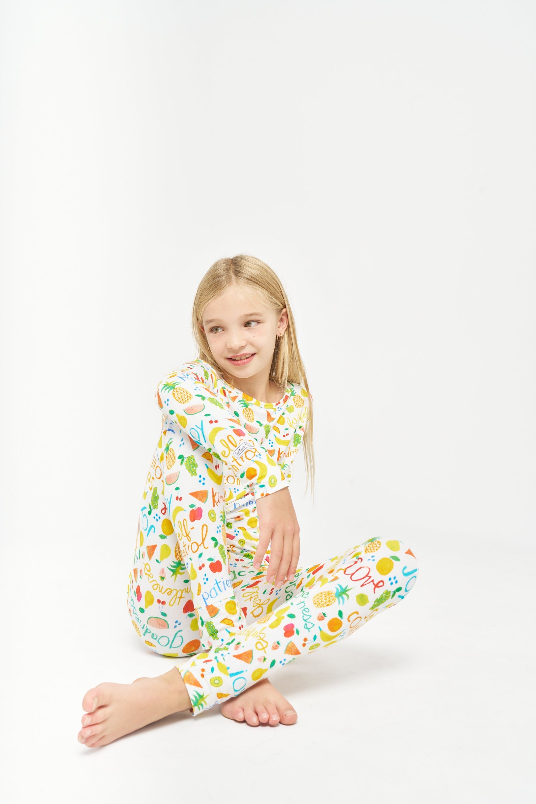 Fruit Of The Spirit Pj Long Sleeve & Pants Set Bamboo