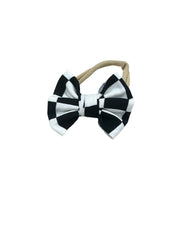 Checker Nylon Bow