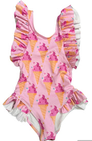 Tweenstyle By Stoopher - Ice Cream Ruffle Swimsuit