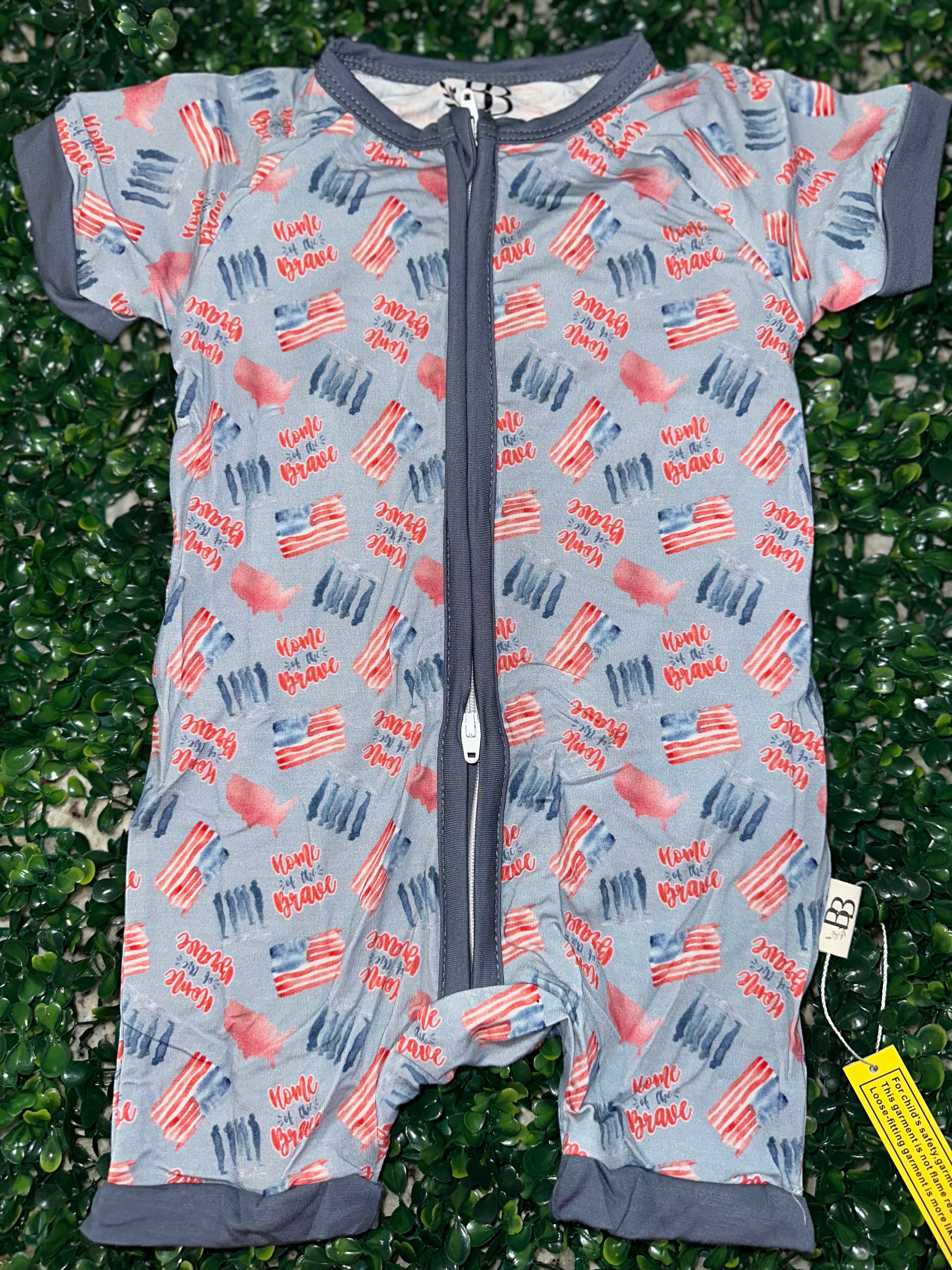 Home Of The Brave Bamboo Romper