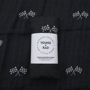 Finish Line Black Muslin Wrap