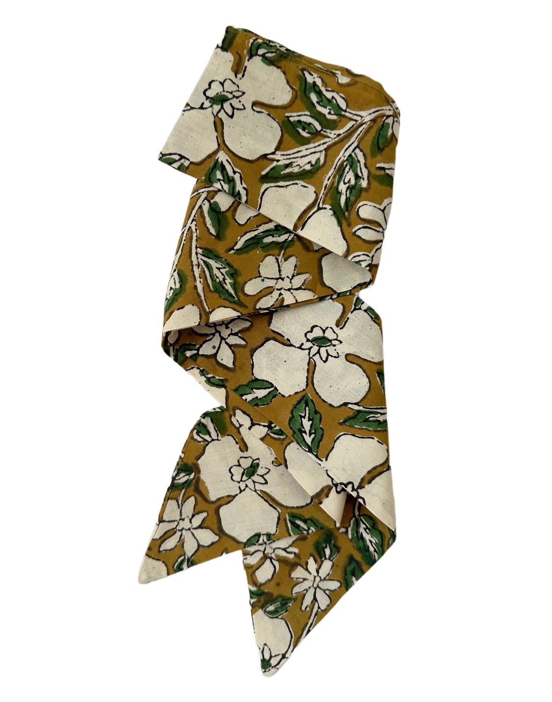 Magnolia Block Print Hat Scarf