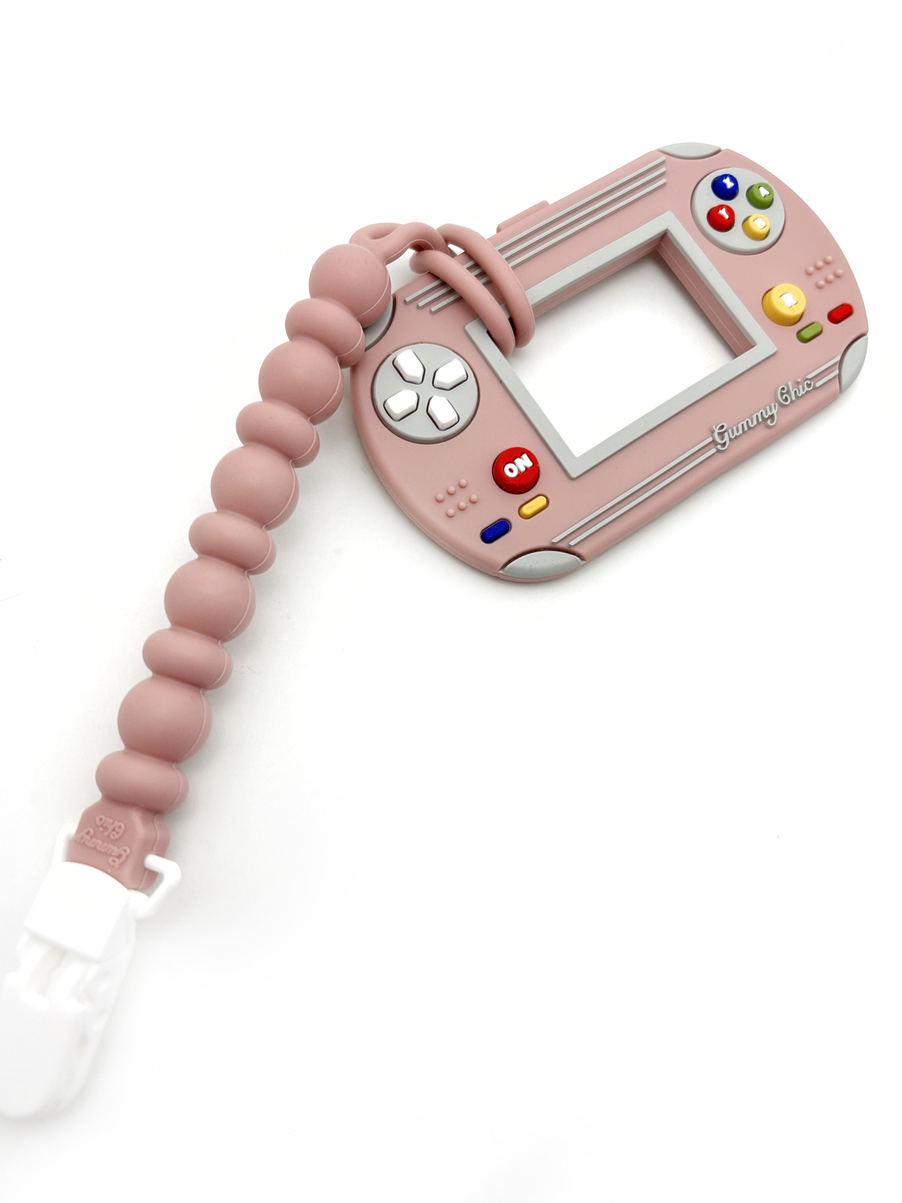 Handheld Video Game Silicone Teether: Nostalgic & Safe Choice