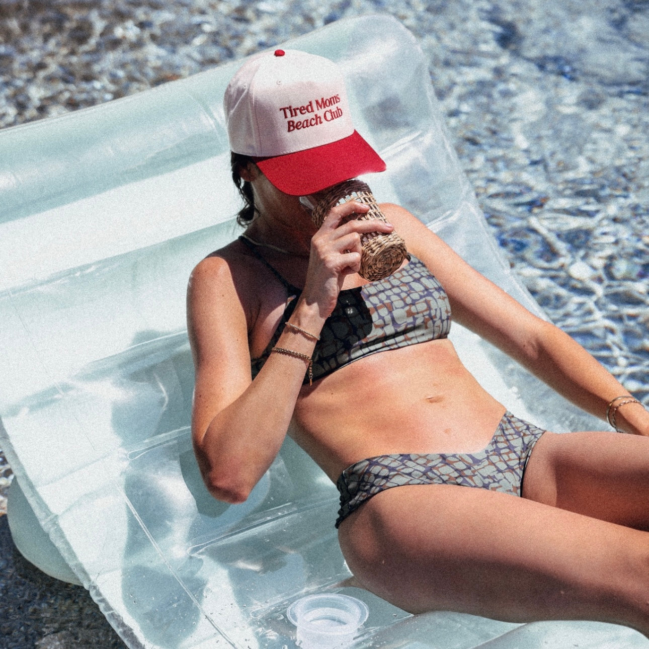 Tired Moms Beach Club Hat // Red