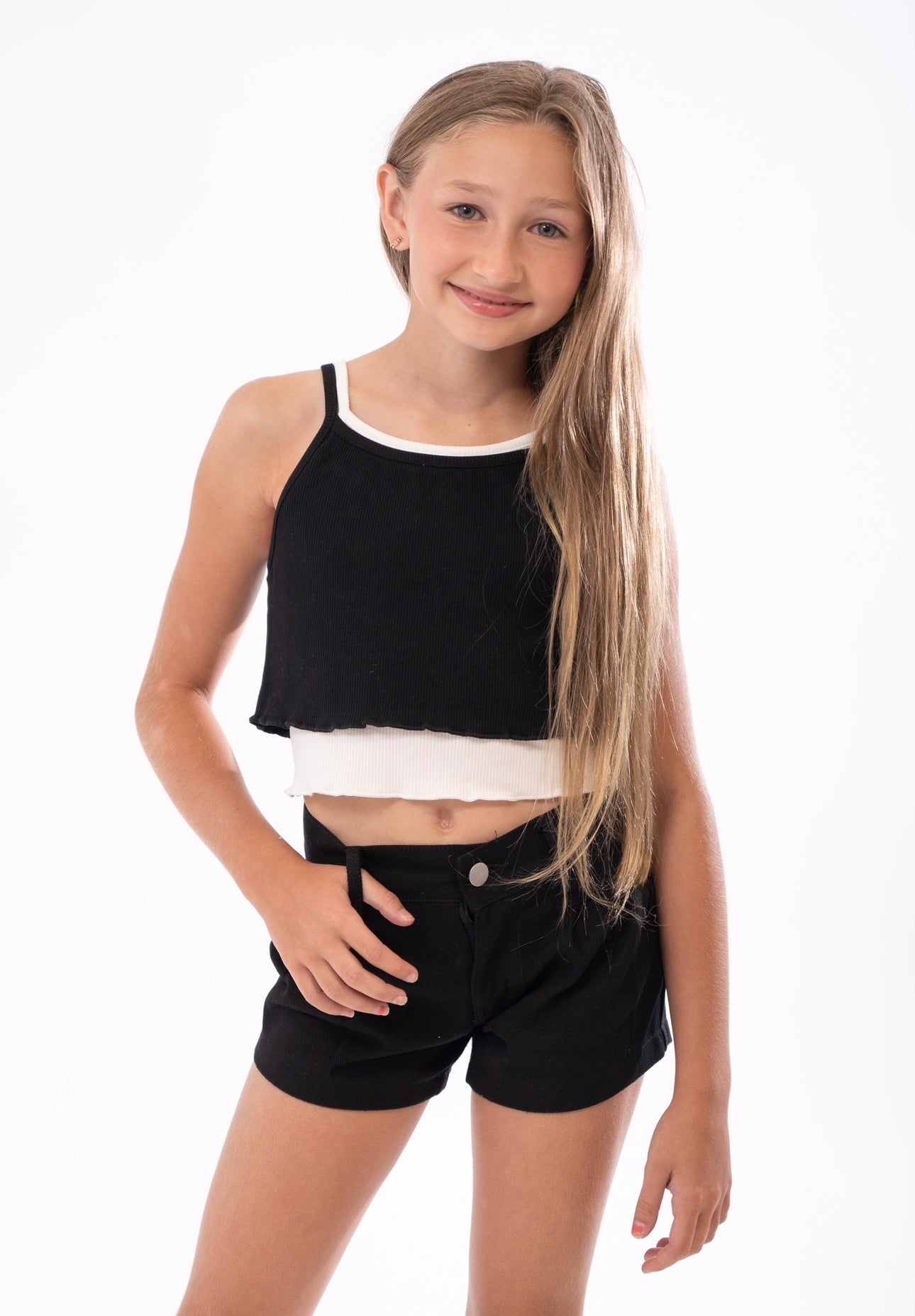 Tweenstyle By Stoopher - 2fer Tank - Black/white