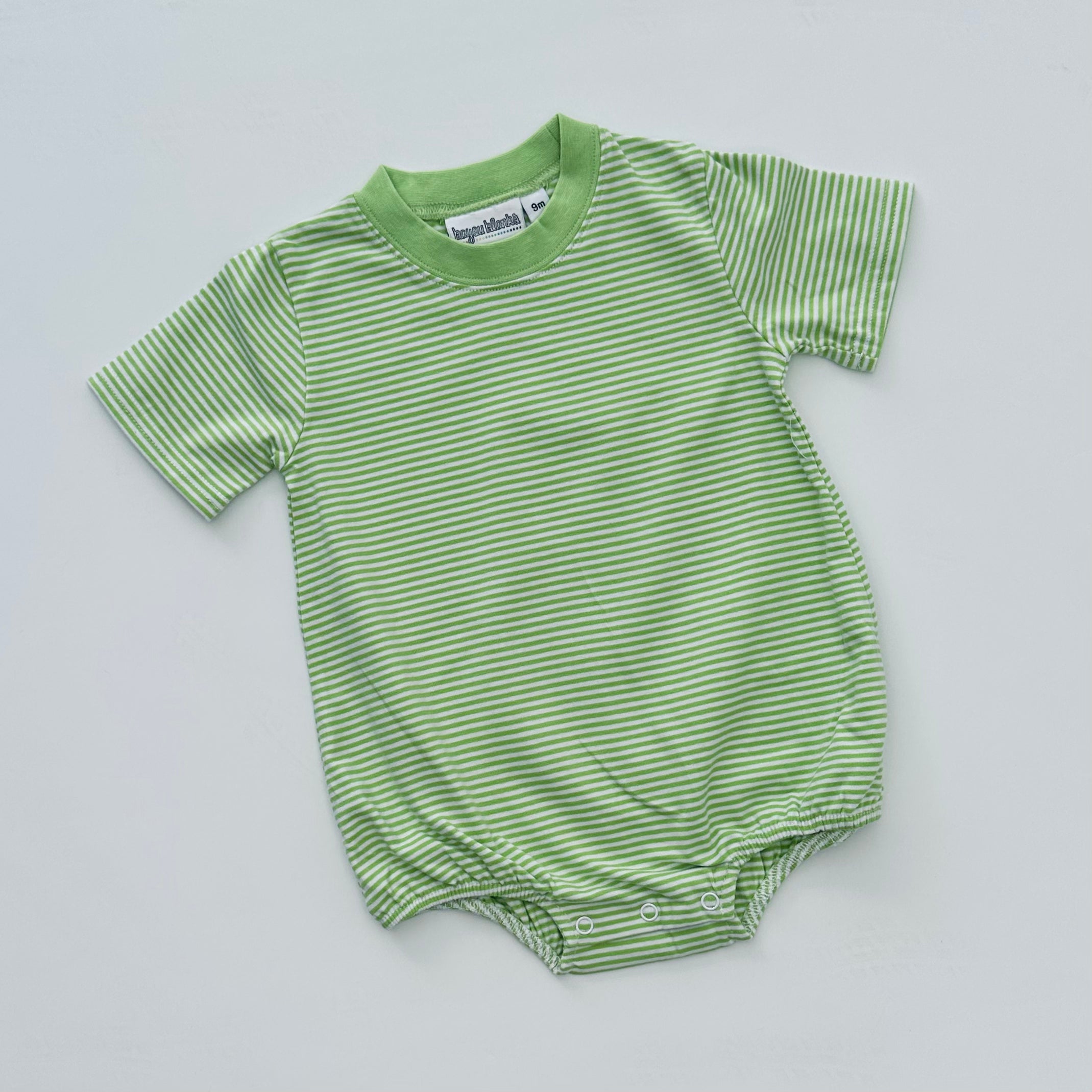 Knit Stripe Short Sleeve T-shirt Bubble - Pastel Colors