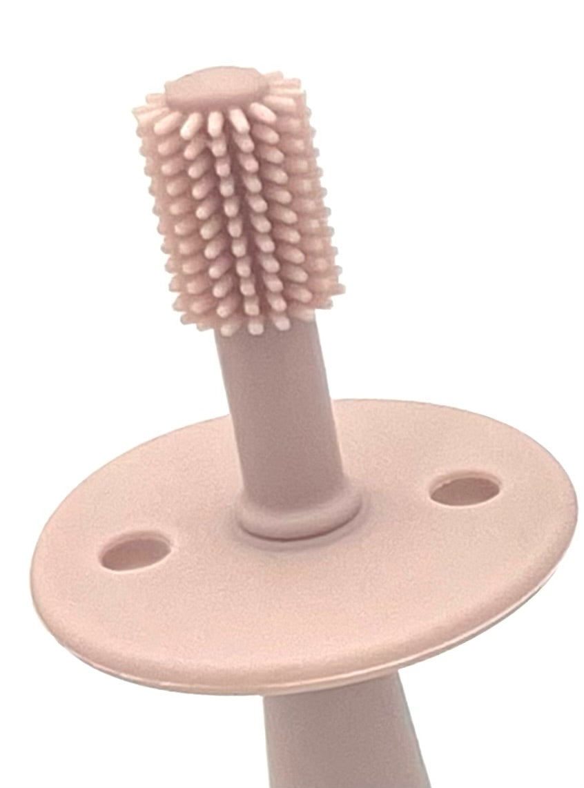 Heypeacock Baby 360 Degrees Toothbrush With Choke Protection And Suction Base (pink)
