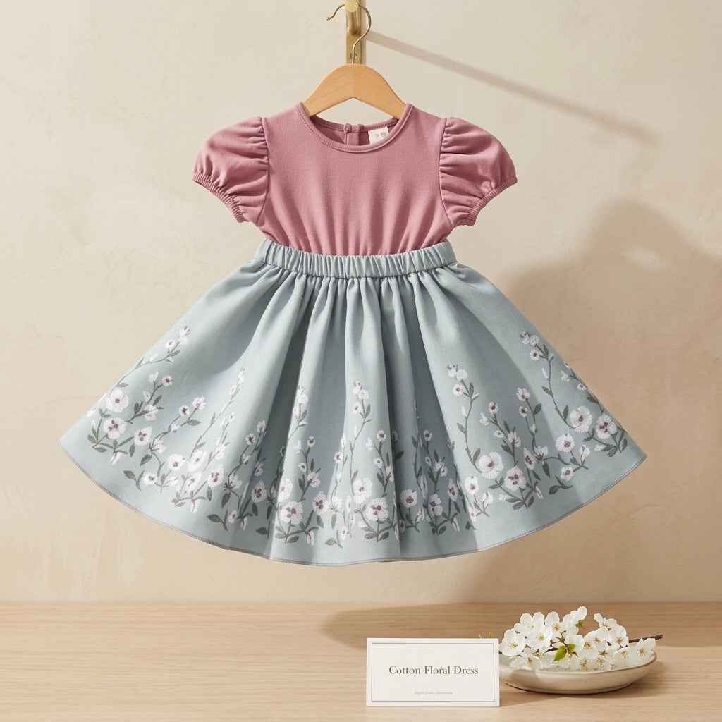 Soft And Breathable Organic Cotton Dress For Girls | Bloom