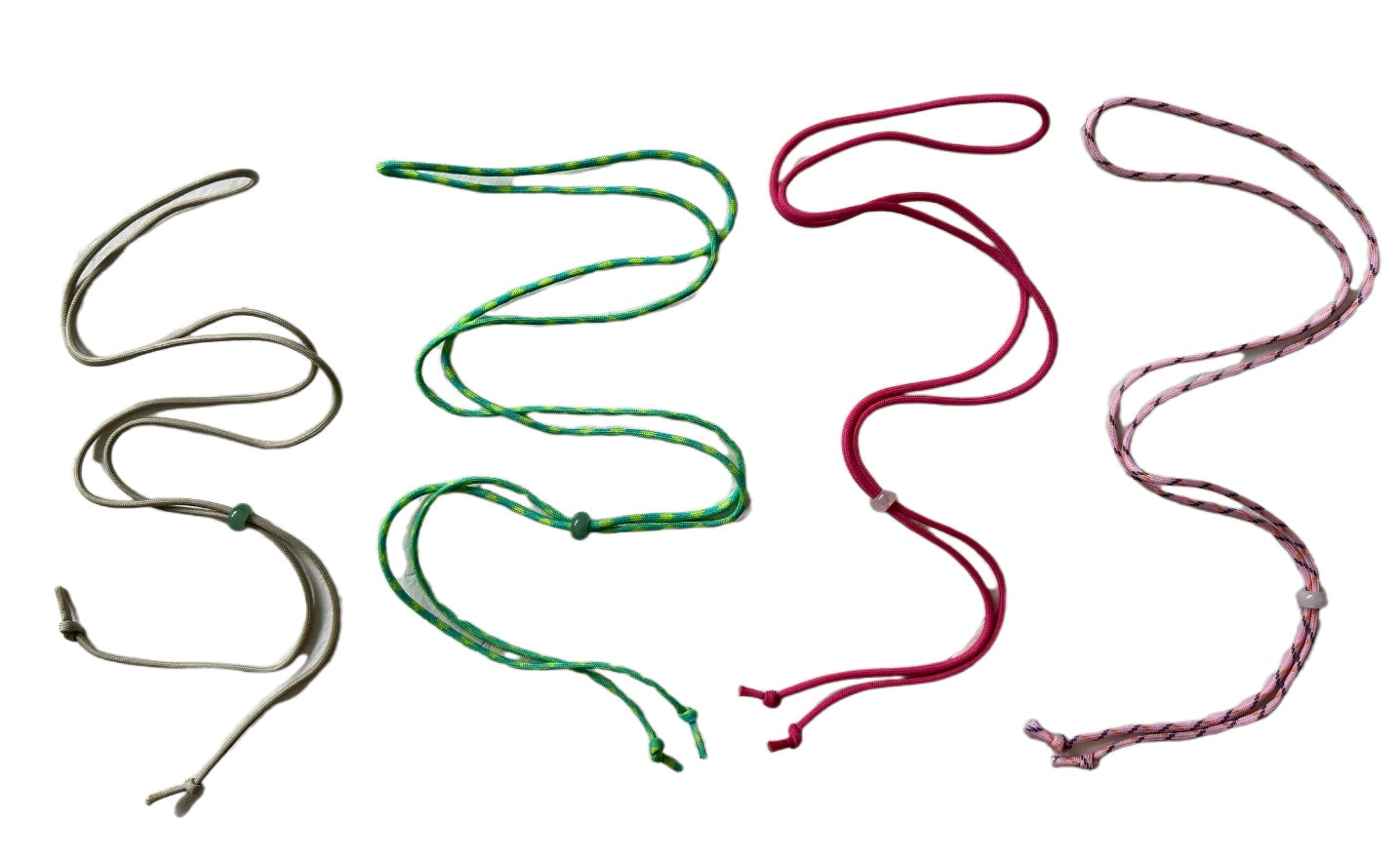 Thin Cord Lanyard With Gemstone Toggle