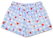 Iscream - Gingham Hearts Plush Shorts