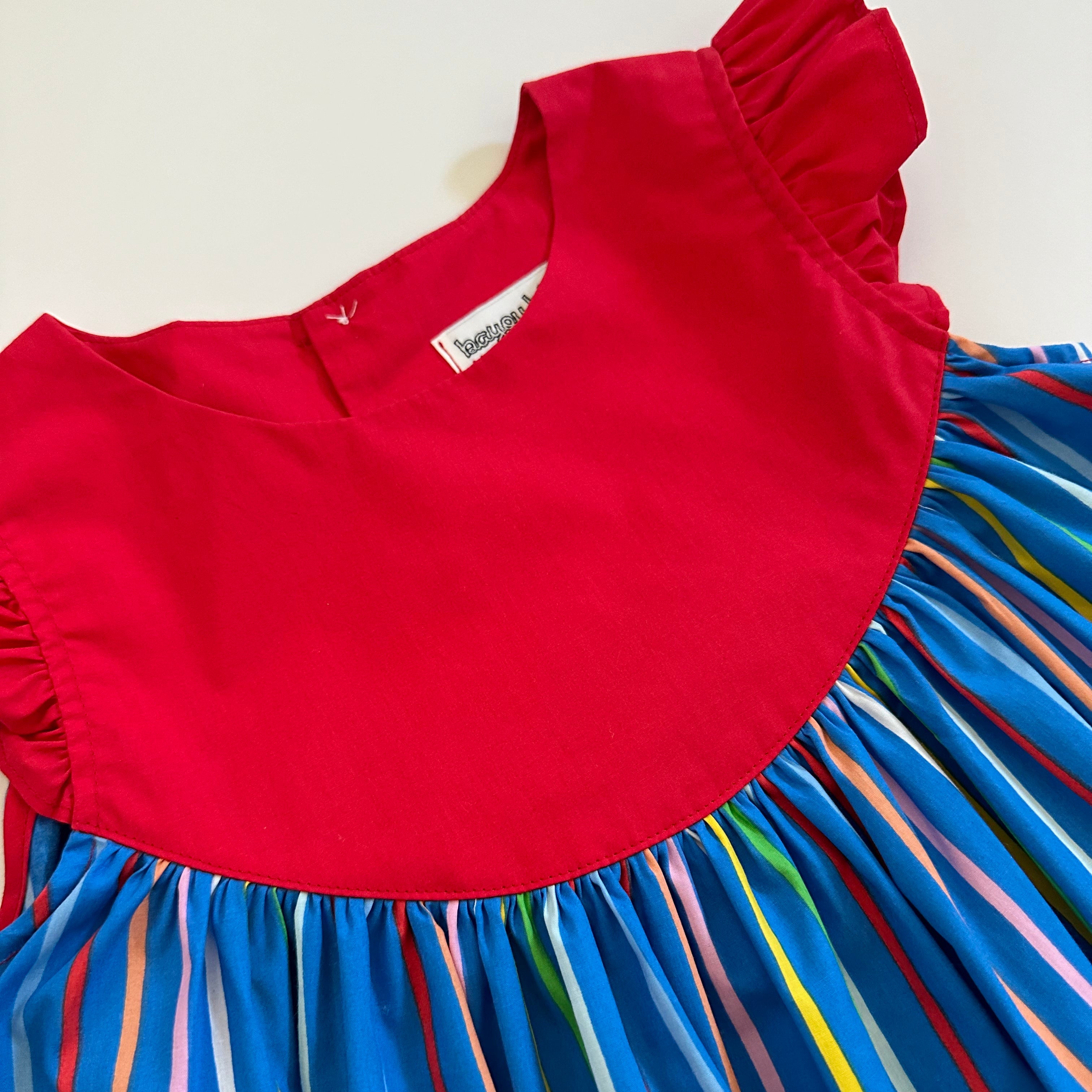 Emmy Dress--school Stripes