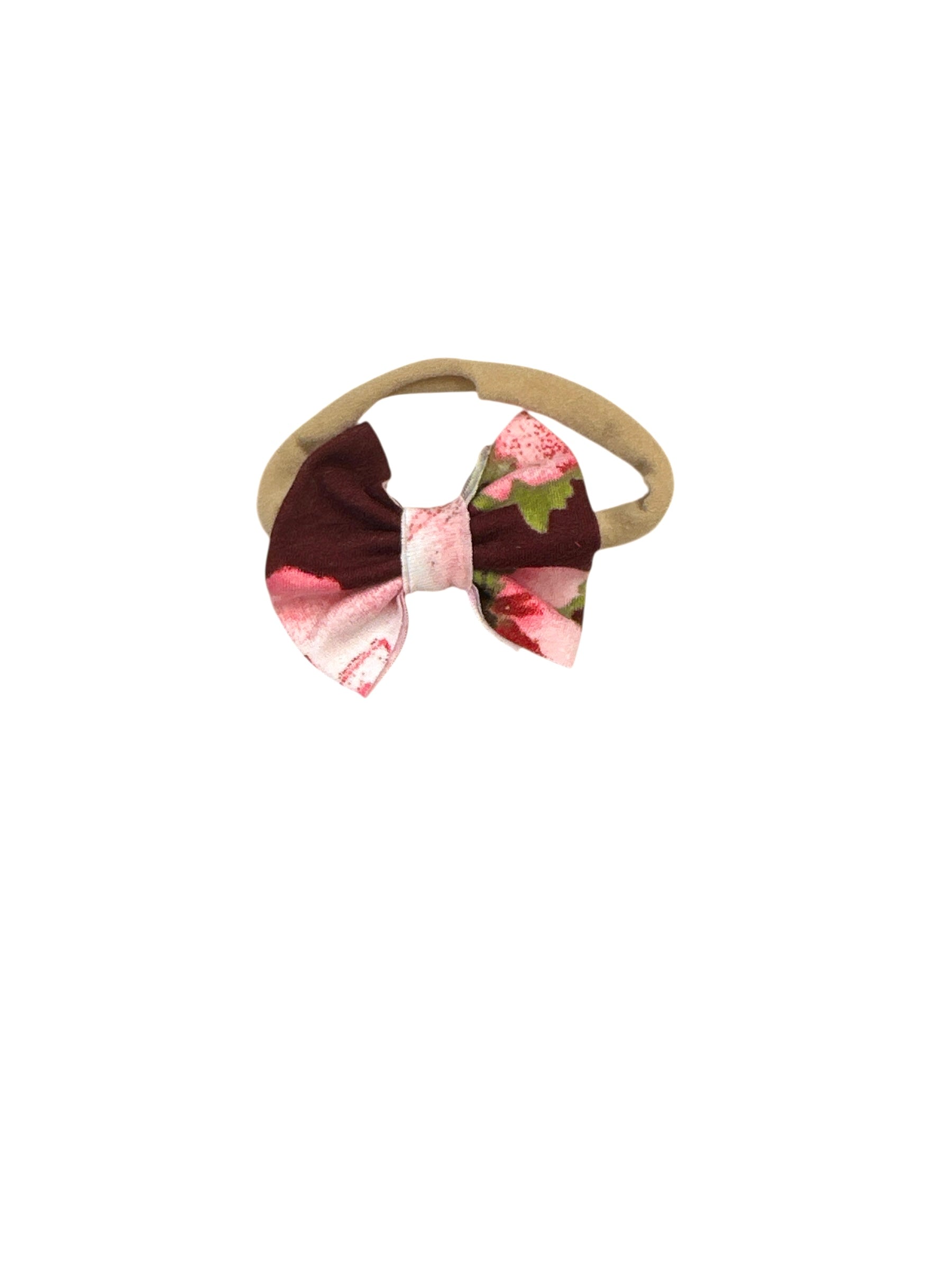 Emma Floral Nylon Bow