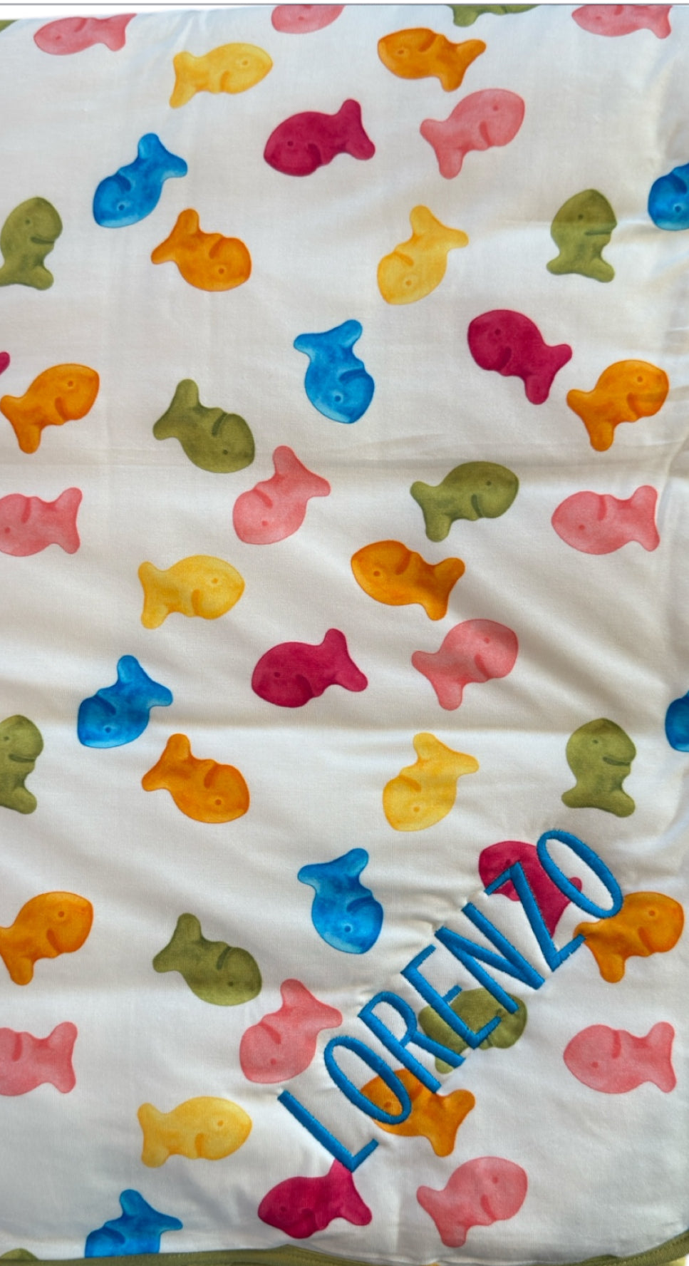 My First Snack: Personalized Toddler Blanket – Soft Bamboo Comfort