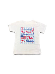 Land Of The Free Because Of The Brave • Toddler Tee