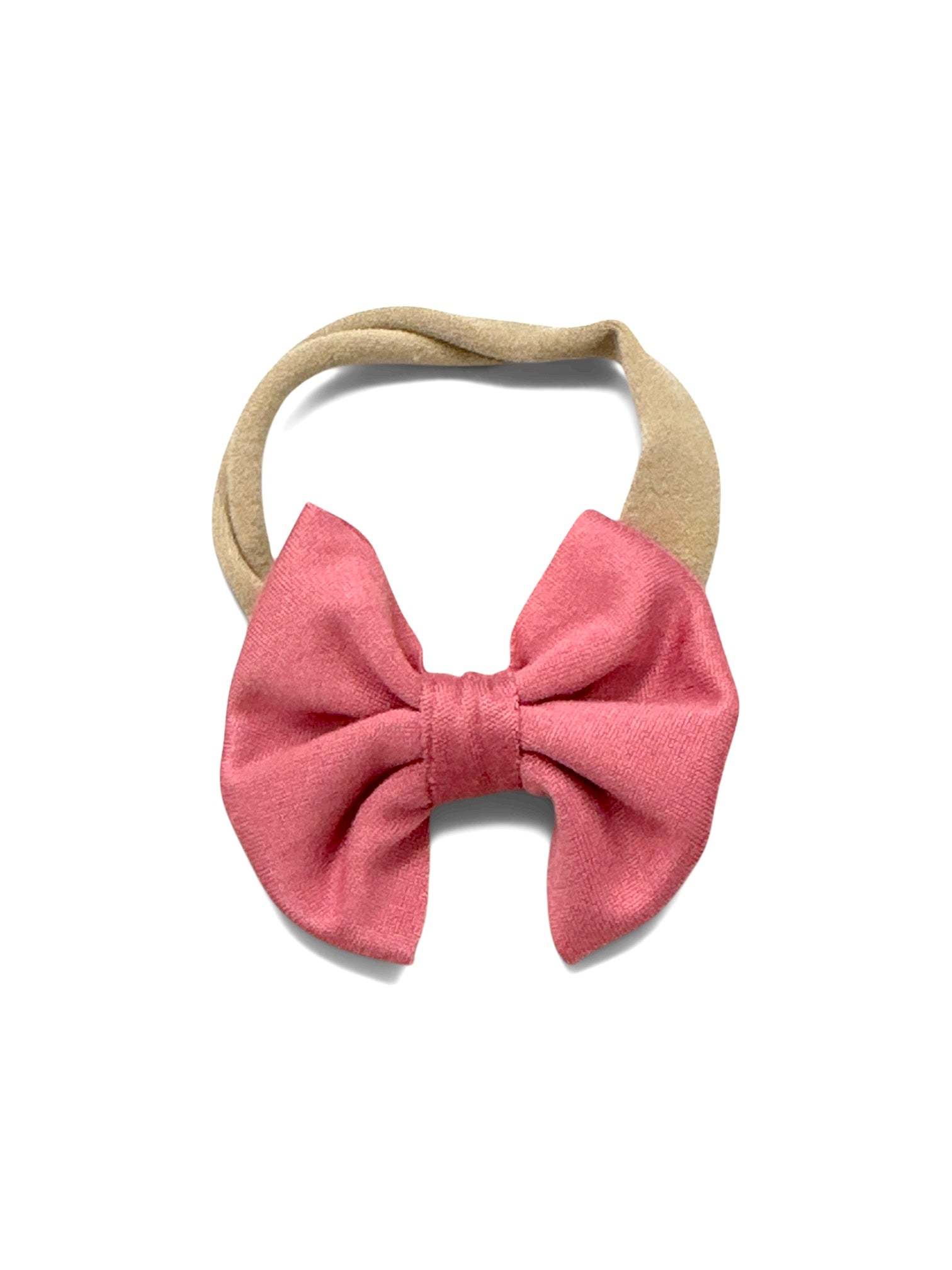Rouge Pink Nylon Bow