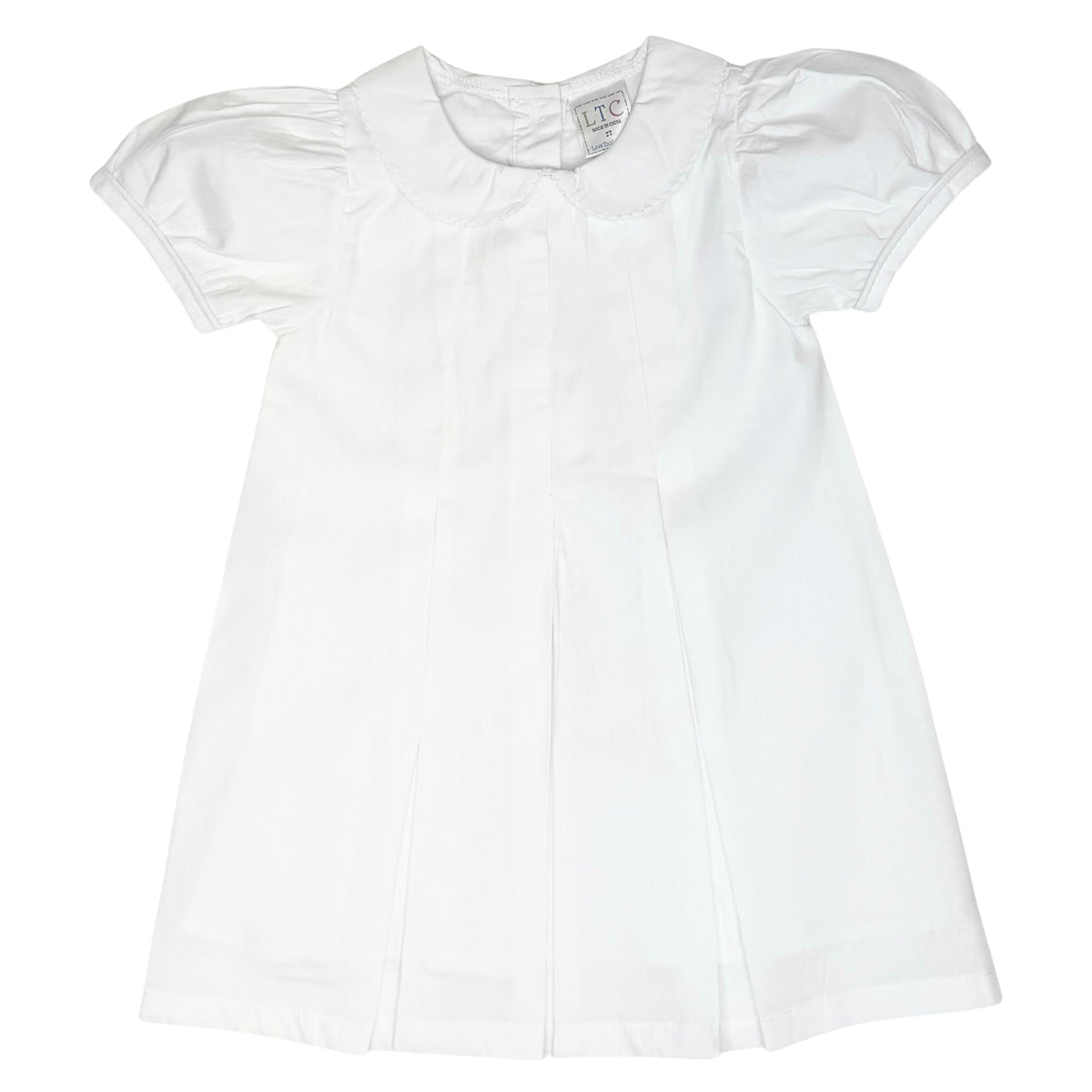 Pleated Peter Pan Collar Dress