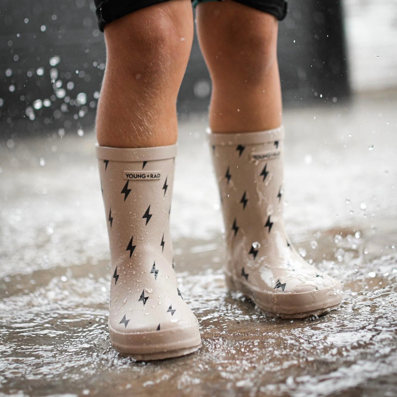Bolt Romp + Rain Boots