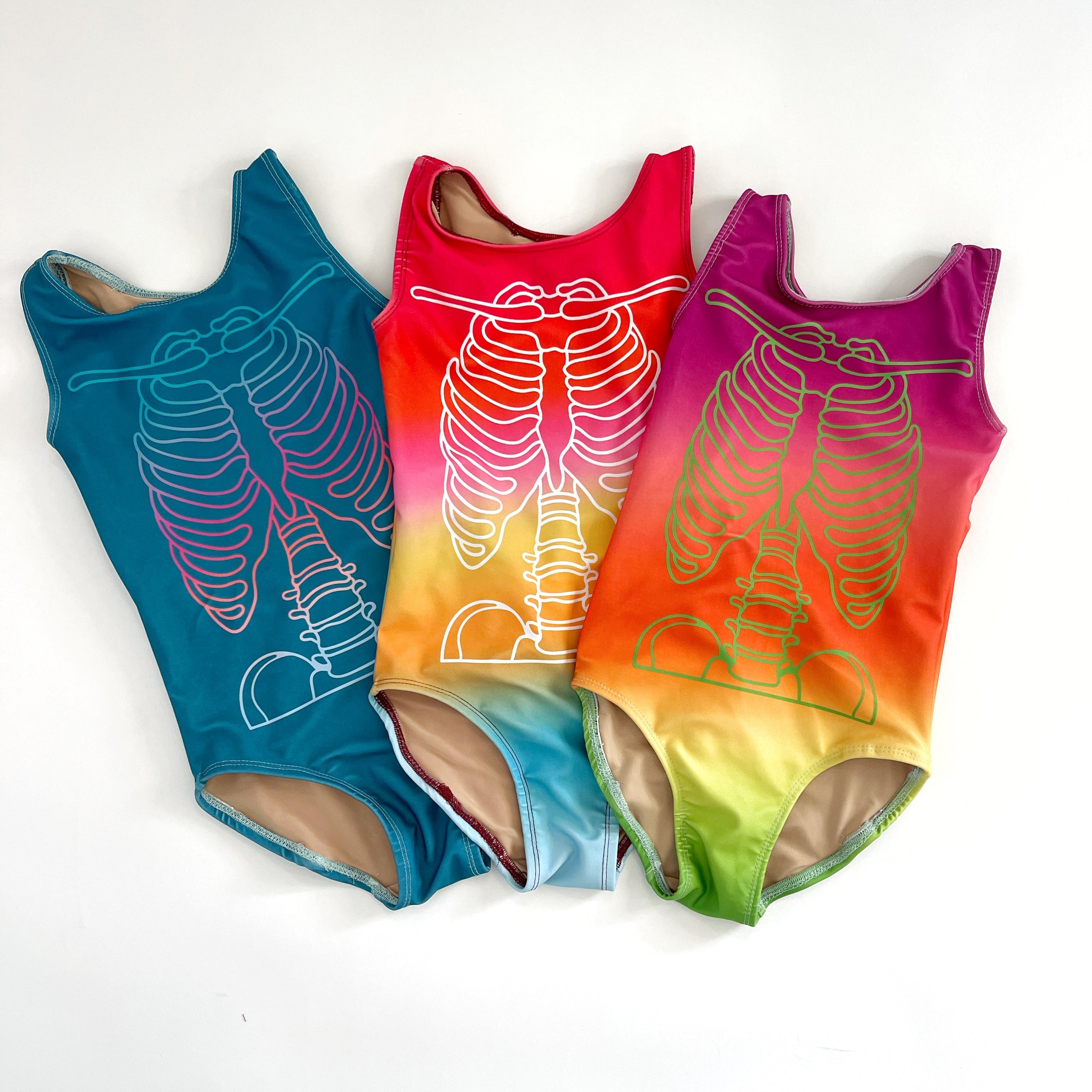 Summer Brights Ribby Leotards And Swimsuit
