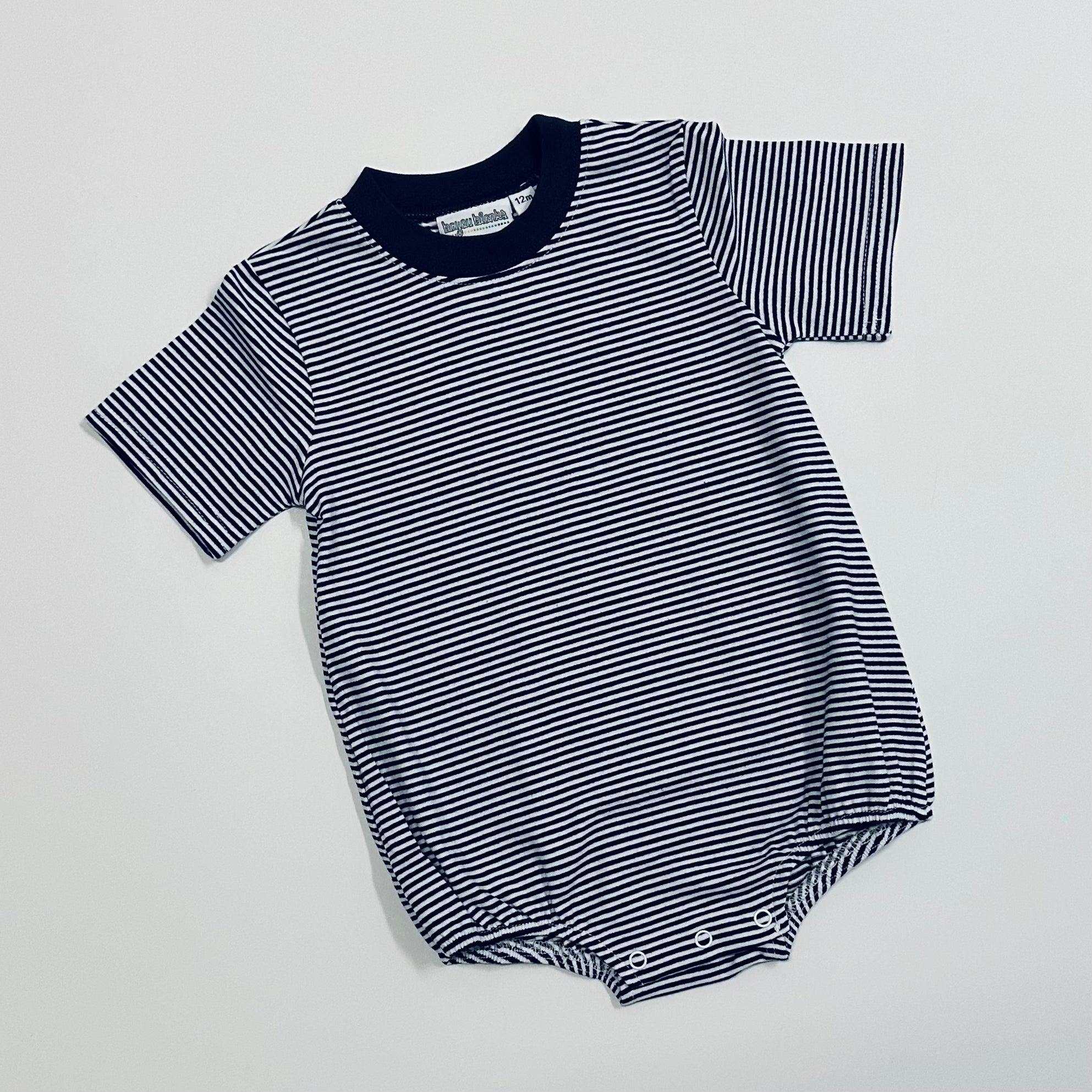 Knit Stripe Short Sleeve T-shirt Bubble - Pastel Colors