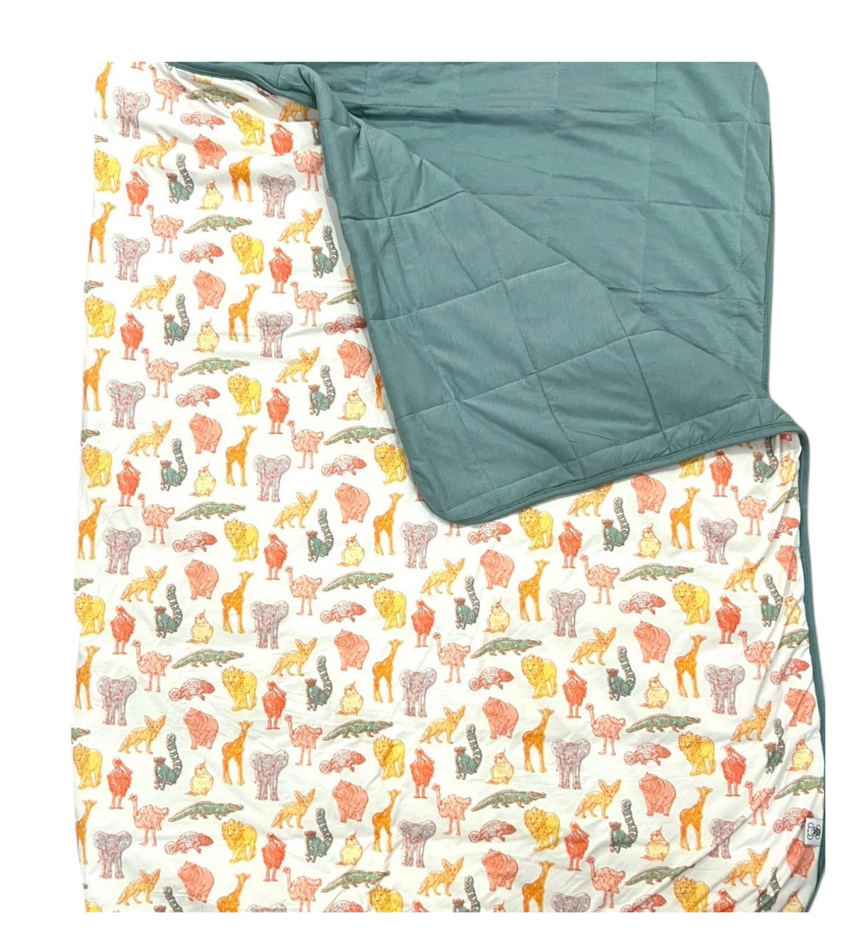 My First Zoo Trip Bamboo Blanket-embroidered