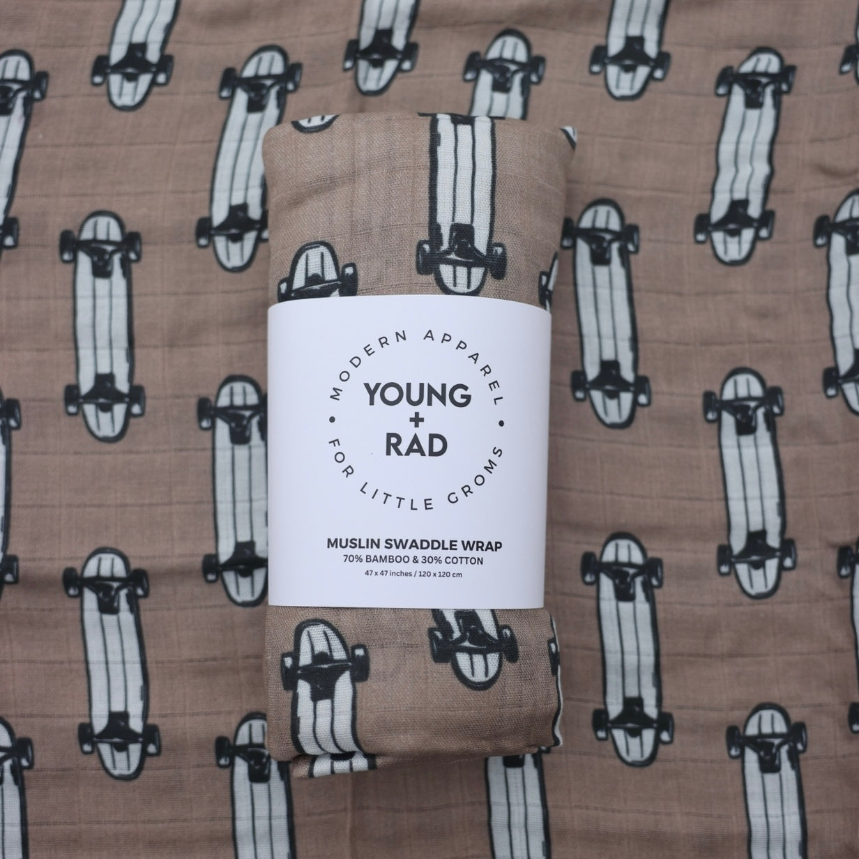 Born 2 Sk8 Muslin Wrap