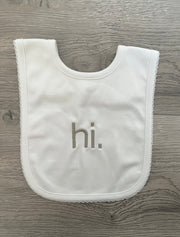 Hi. Pima Bib -pebble