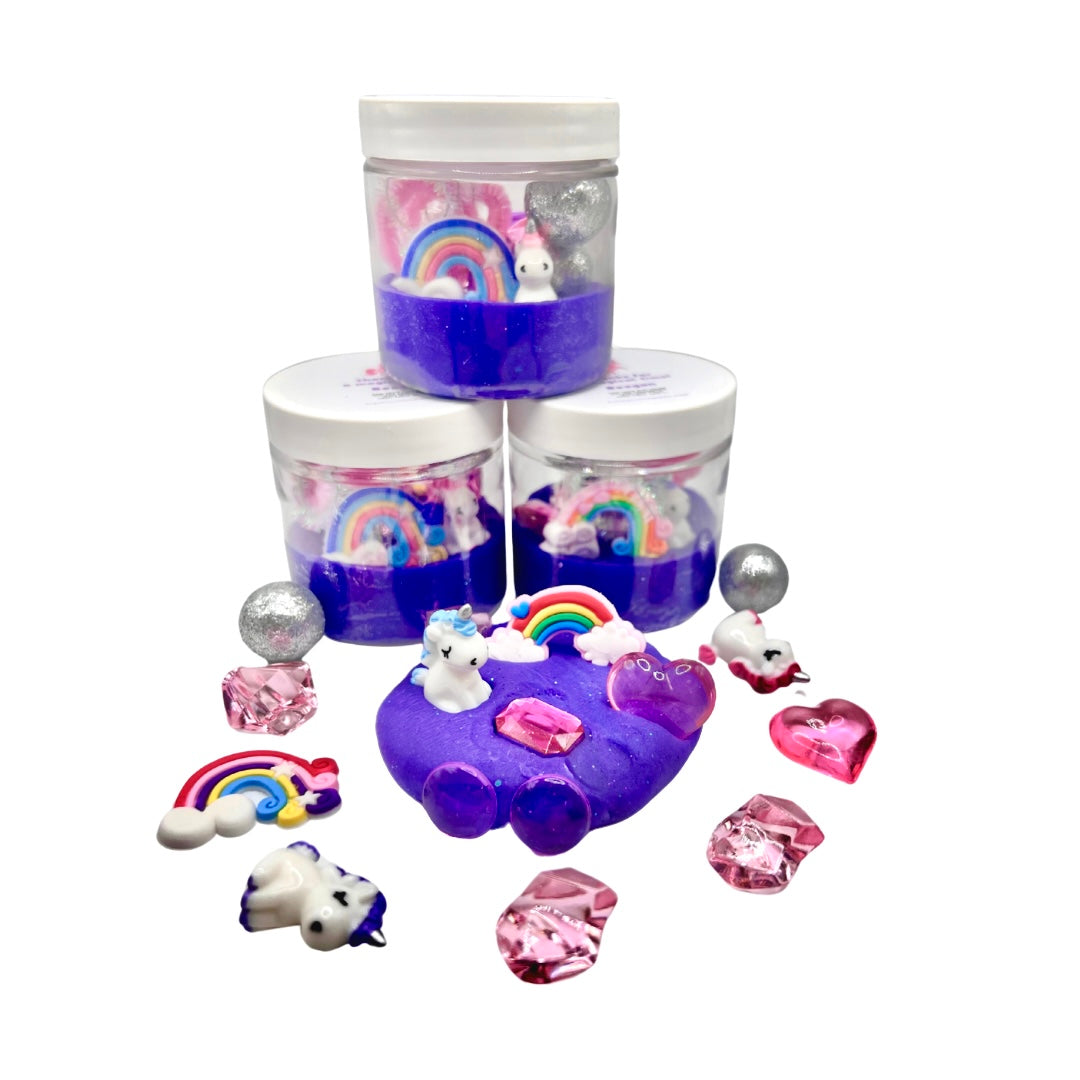 Rainbow Unicorn Play Dough Party Favors For Kids' Birthdays