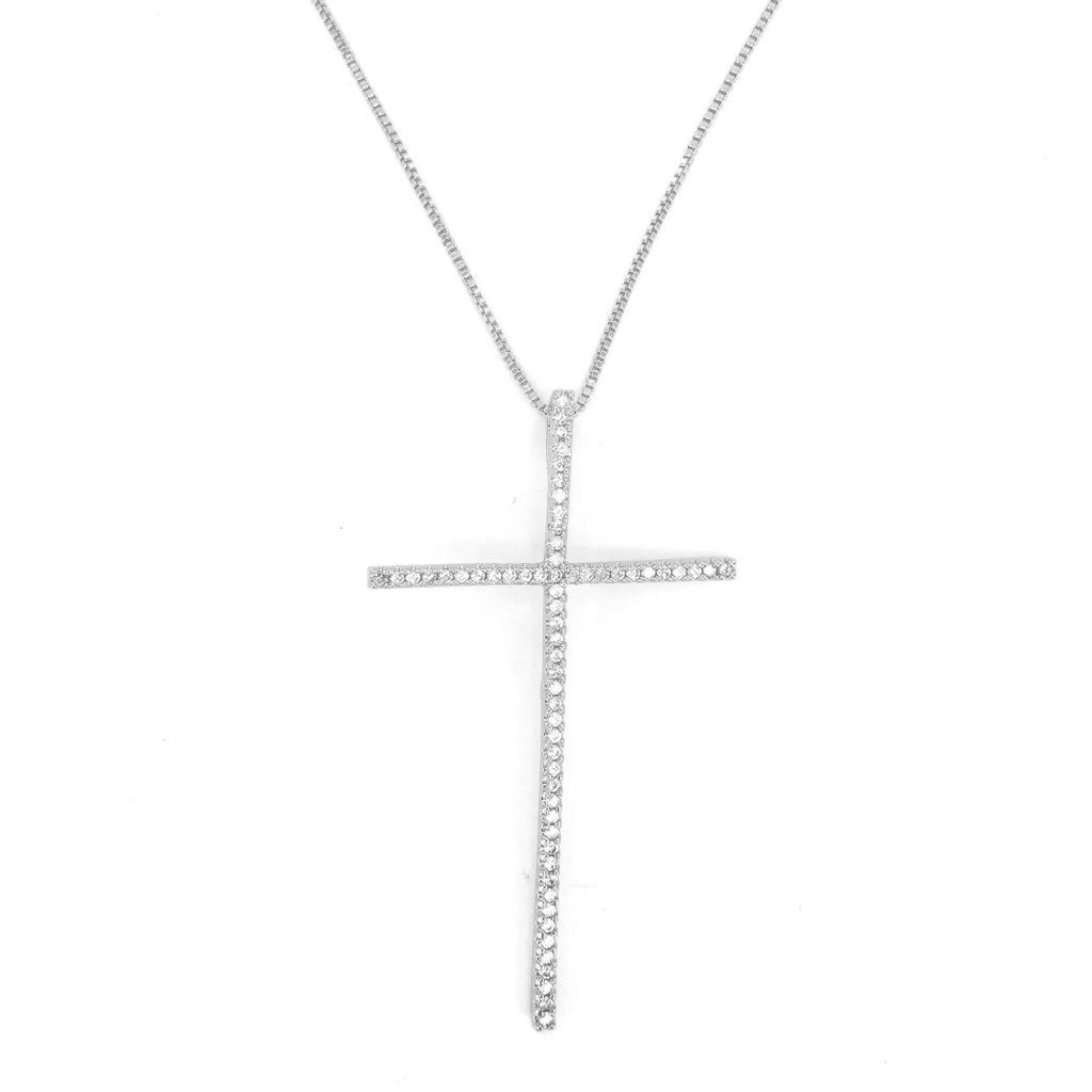Moriah Cz Cross Necklace