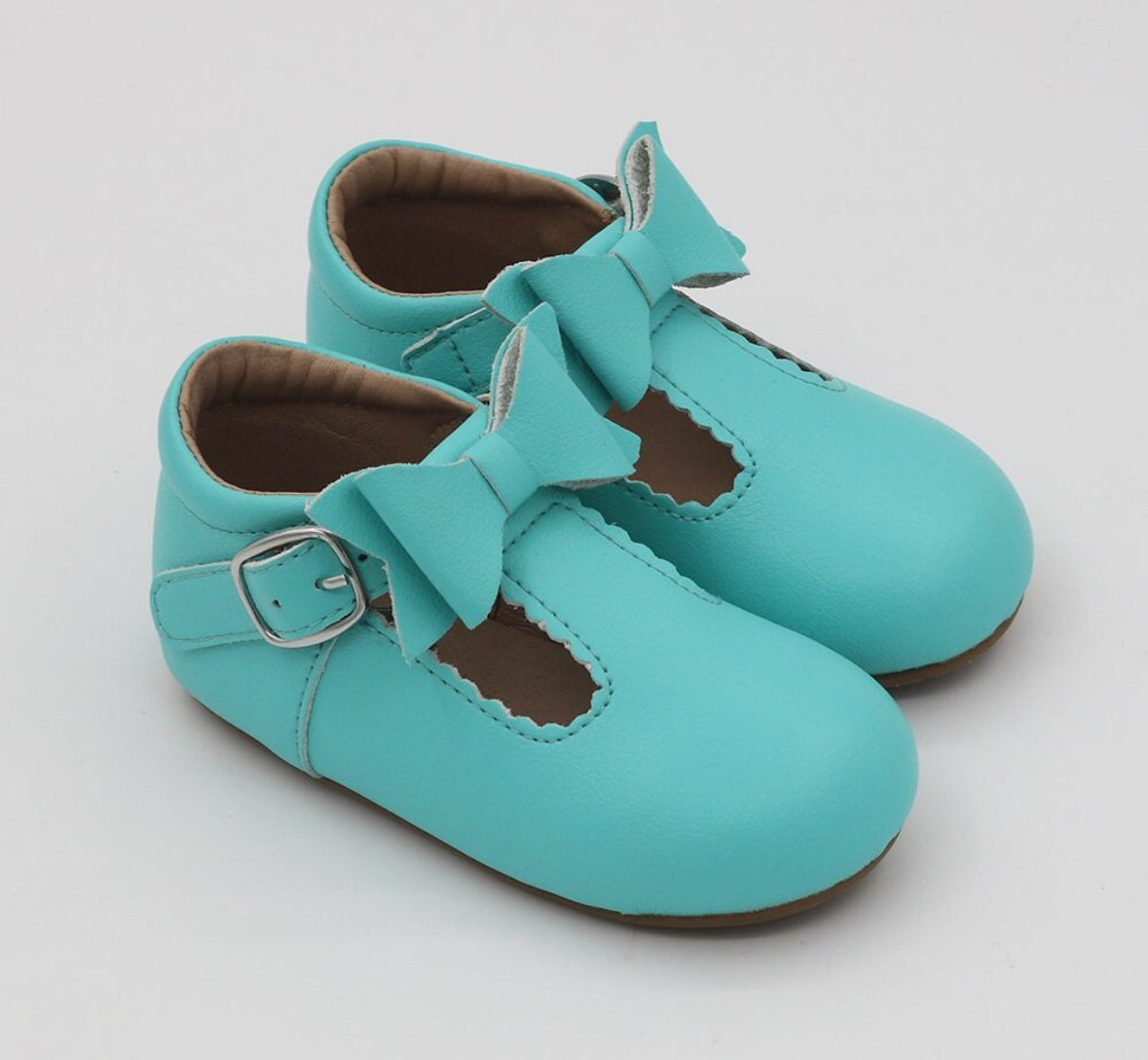 Bow T-straps - Mint