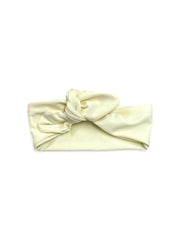 Knot Bow Headband - Pale Yellow