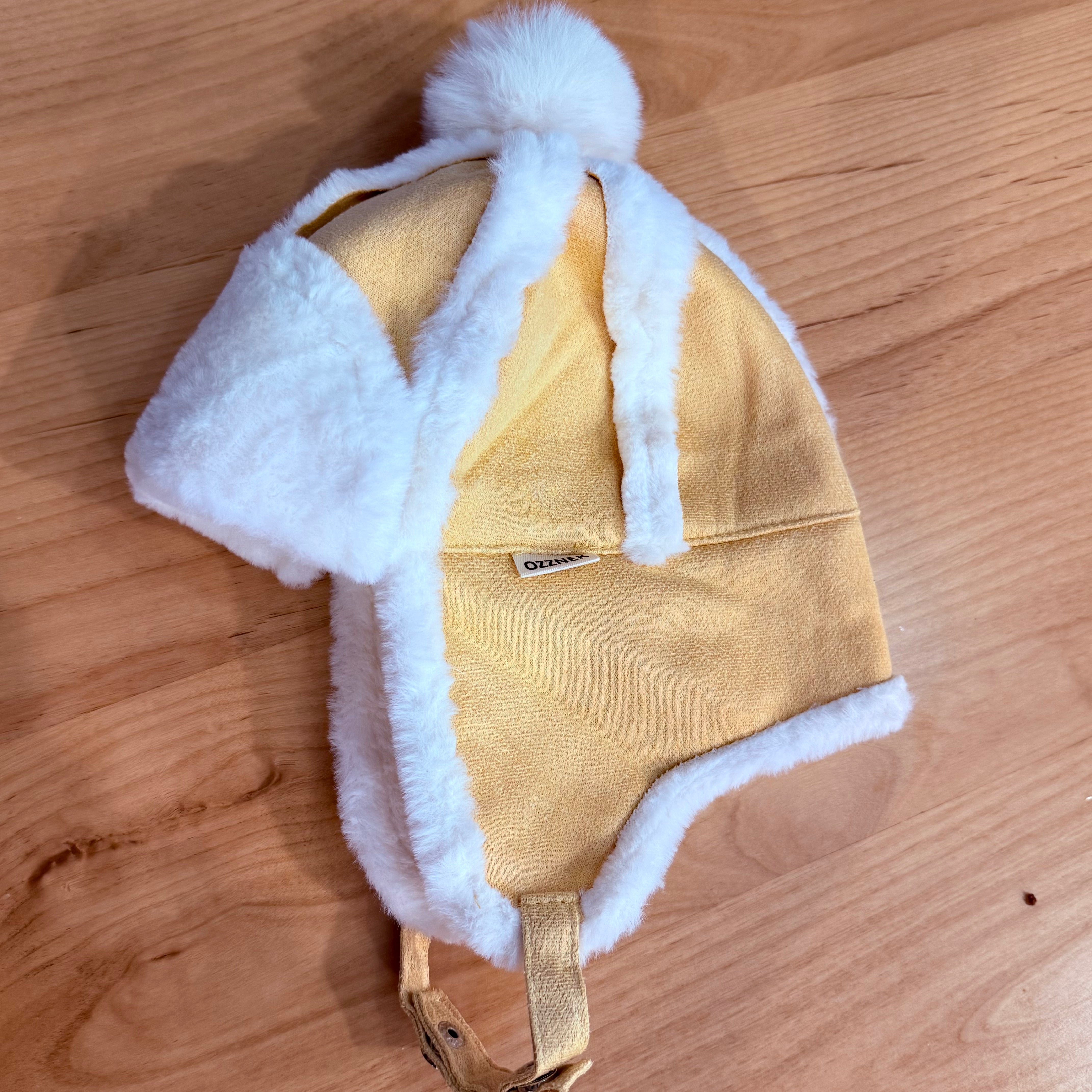 Kids Sherpa Aviator Winter Hat With Ear Flaps | Warm Fleece Pullover