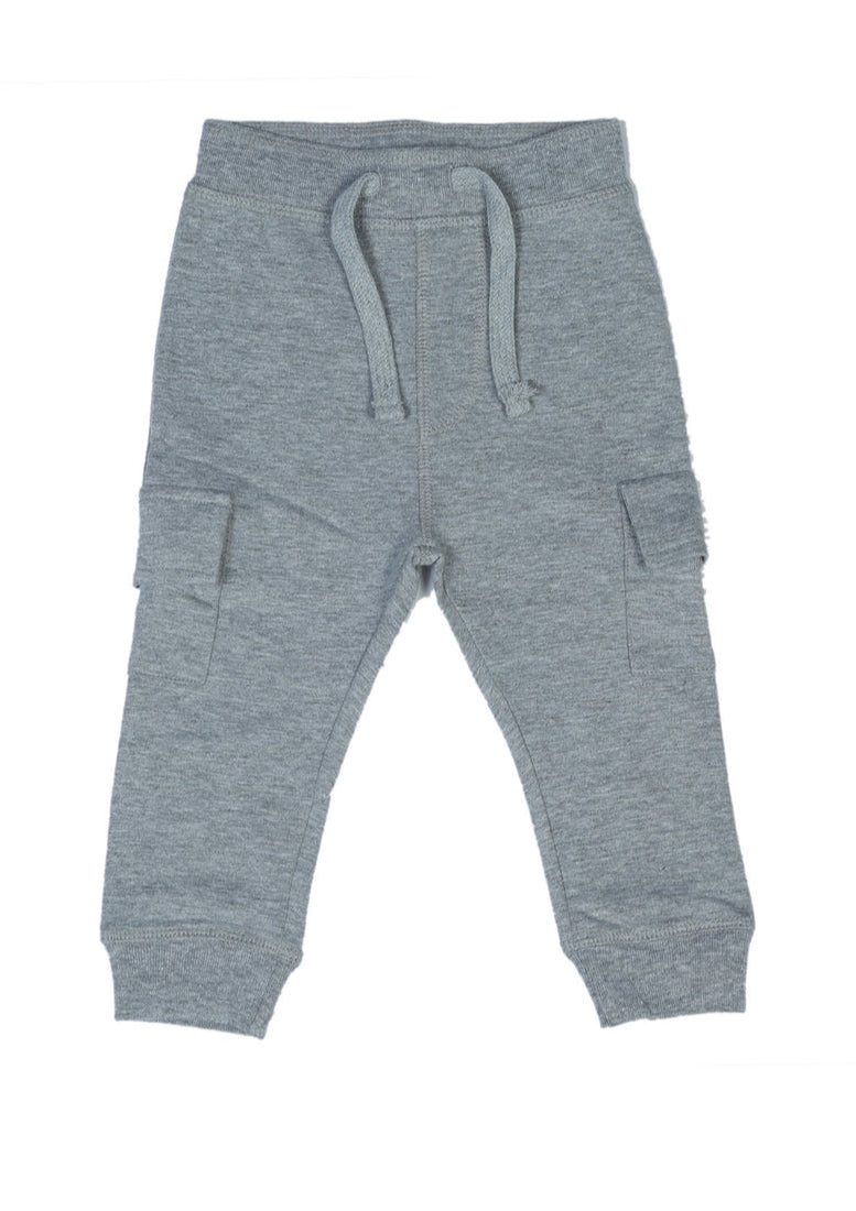 Kids Solid Pocket Joggers - Heather