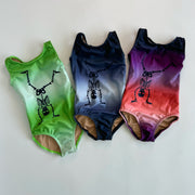 Tumbling Skeleton Leotard And Swimsuit