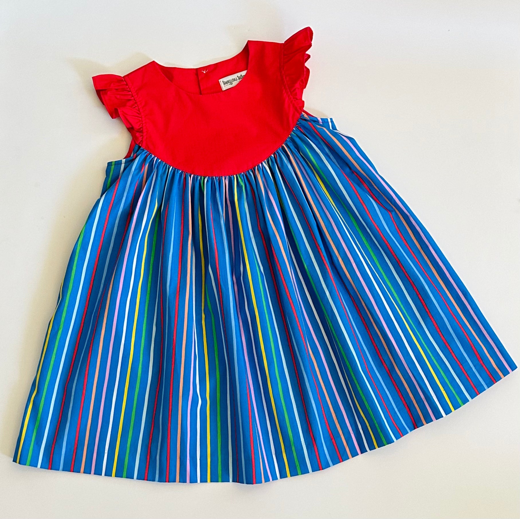 Emmy Dress--school Stripes