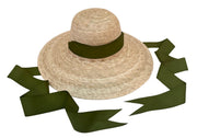 Buttercup Little Girl’s Hat - Olive Green Grosgrain Ribbon