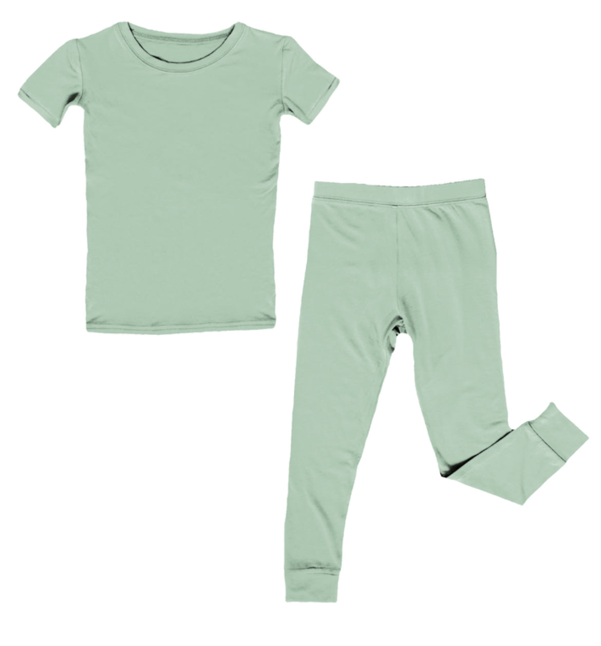 Sage Two Piece Bamboo Viscose Pajamas Set