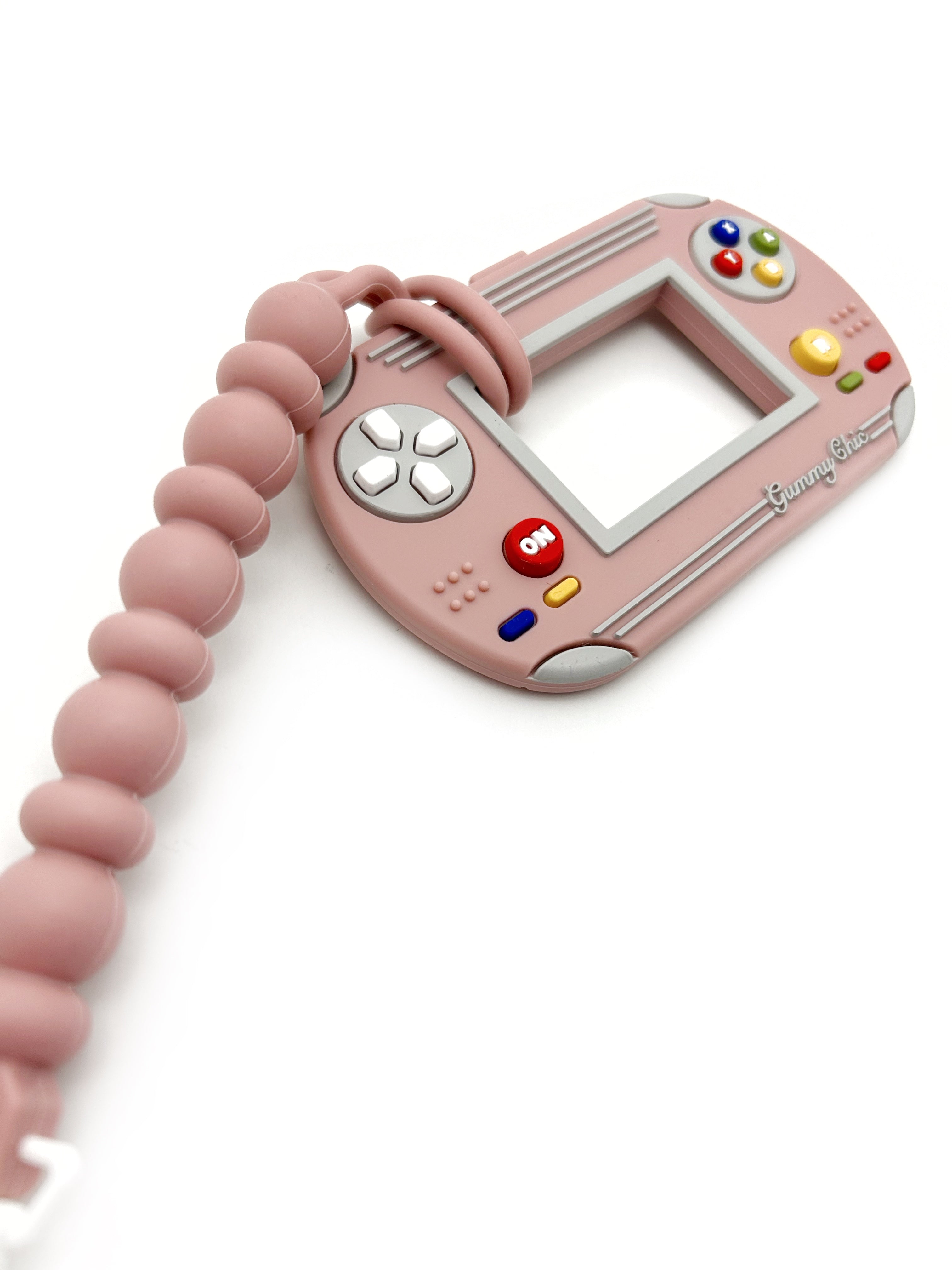 Handheld Video Game Silicone Teether: Nostalgic & Safe Choice