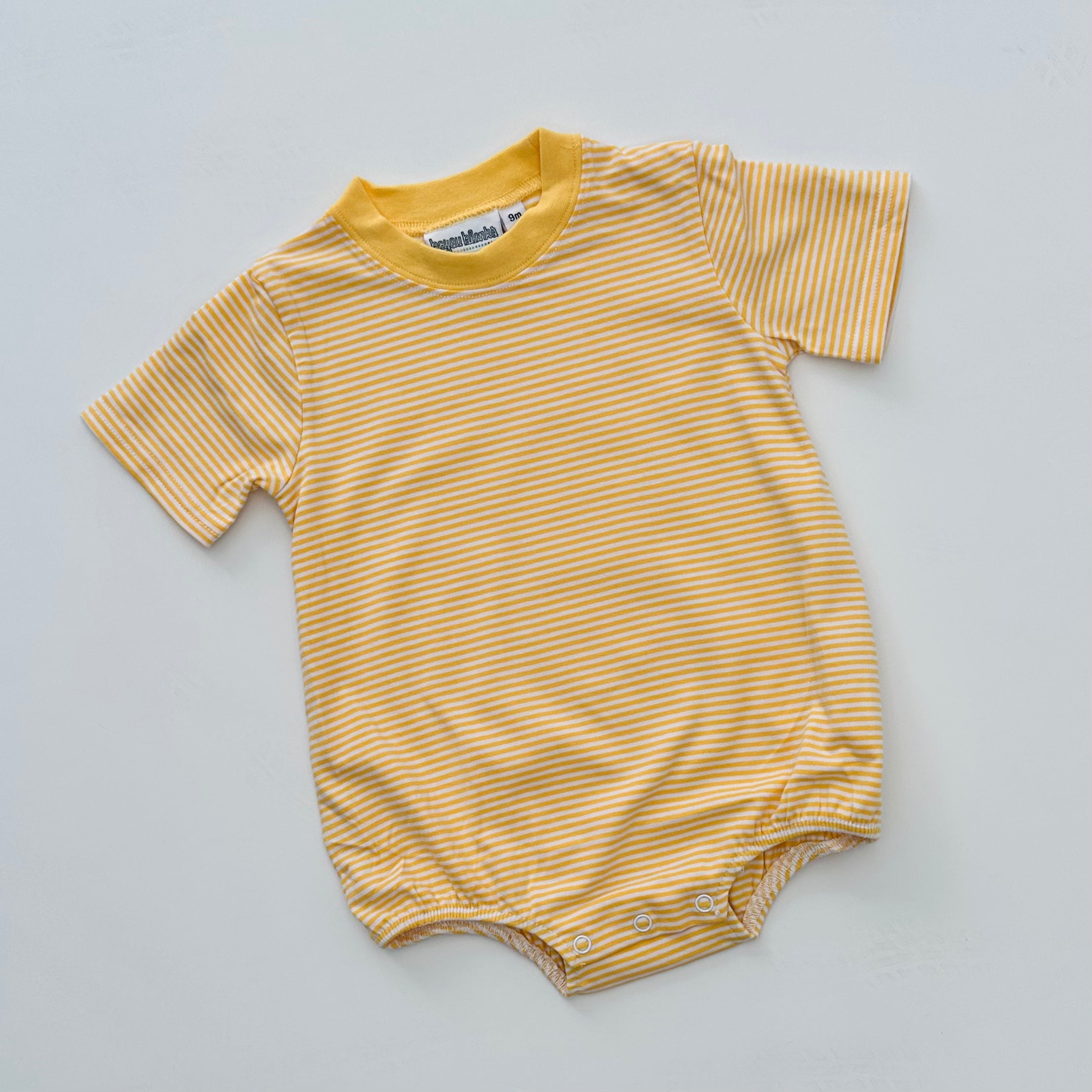Knit Stripe Short Sleeve T-shirt Bubble - Pastel Colors