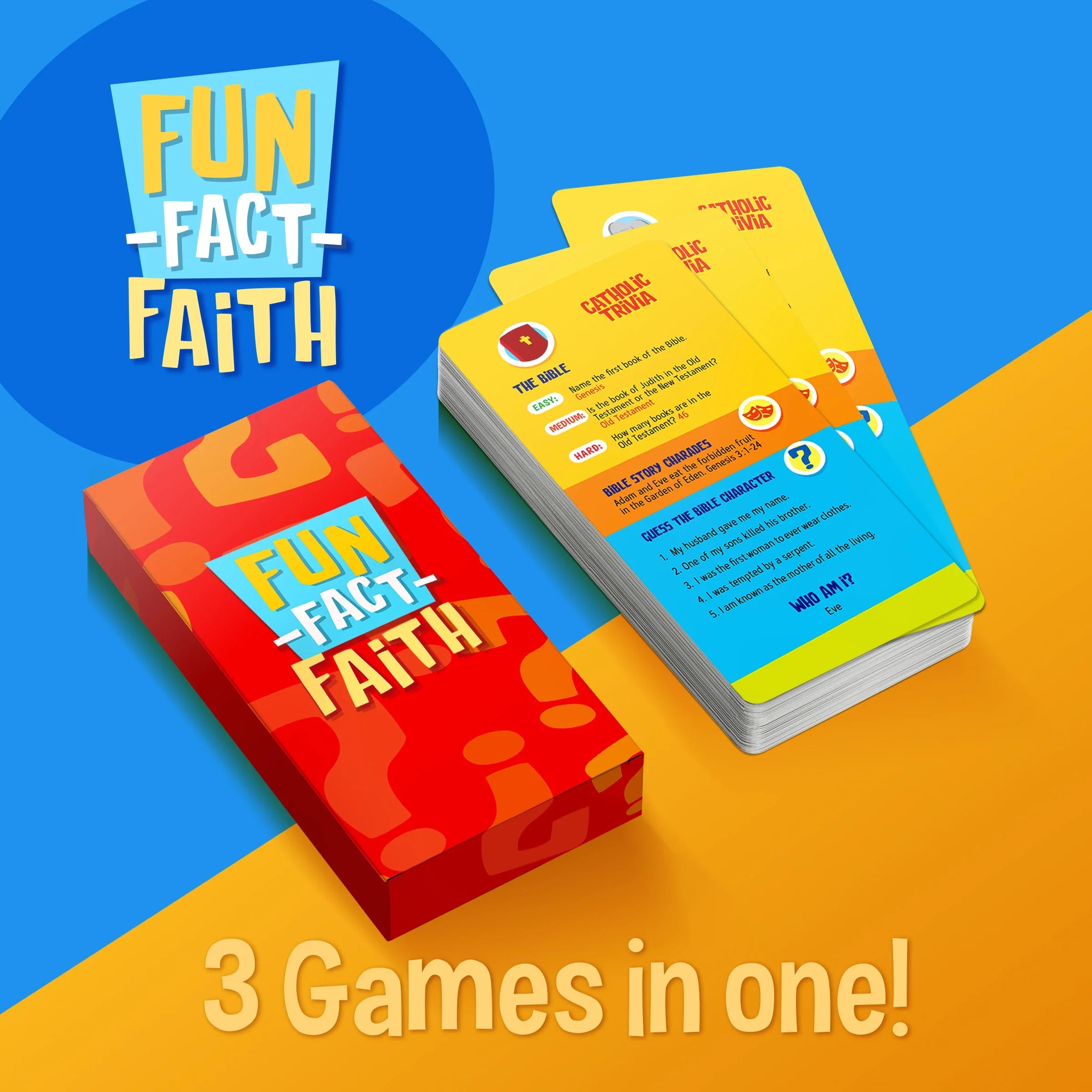 Catholic Game Bundle: Bingo, Choose, Fun-fact-faith