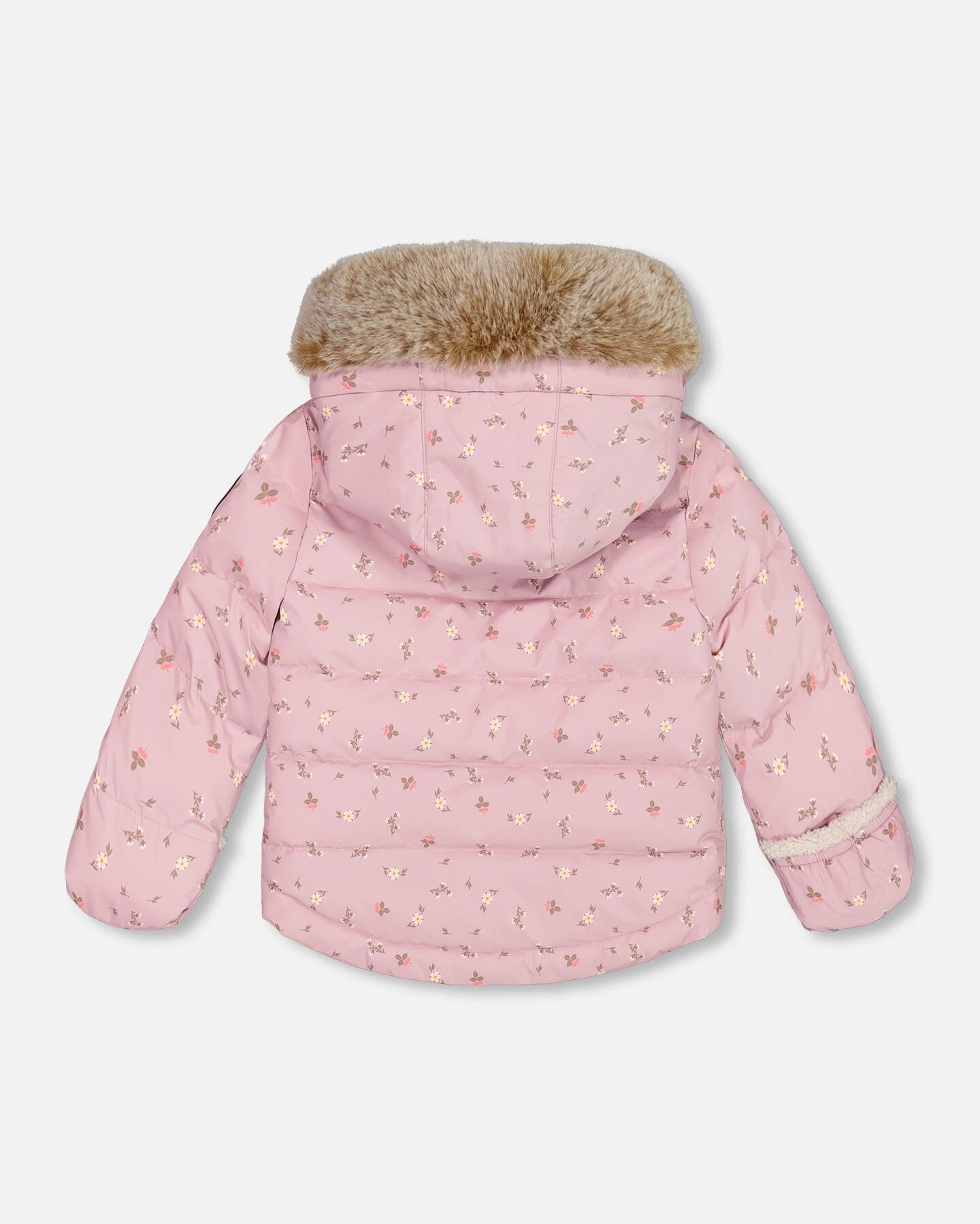 Two Piece Baby Snowsuit Rose Printed Mini Flowers by Deux par Deux